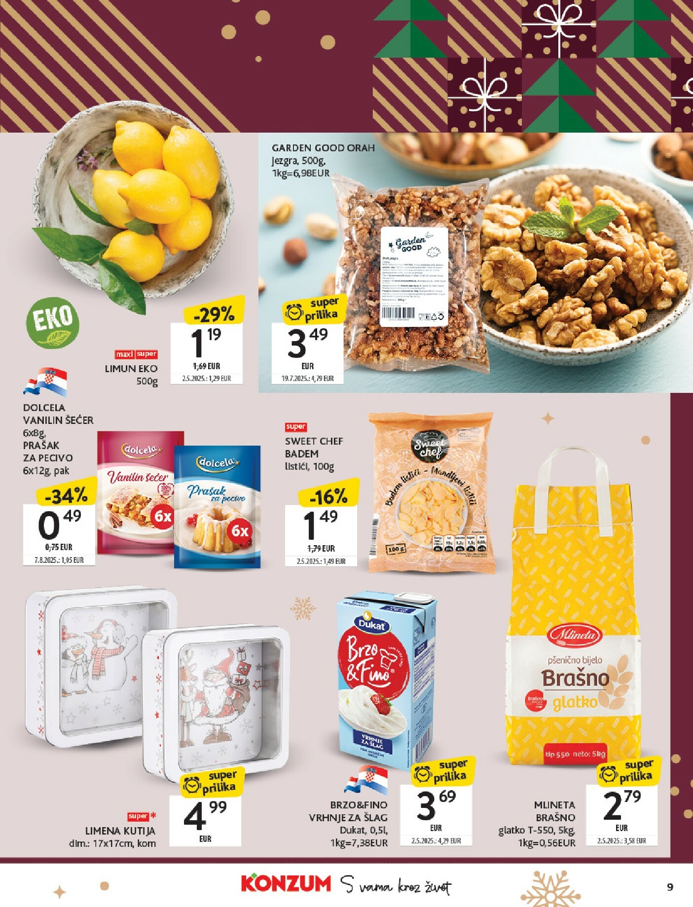 konzum - Prelistajte katalog Konzum - Katalog kolači, vrijedi od 01.12. do 24.12. - page: 9