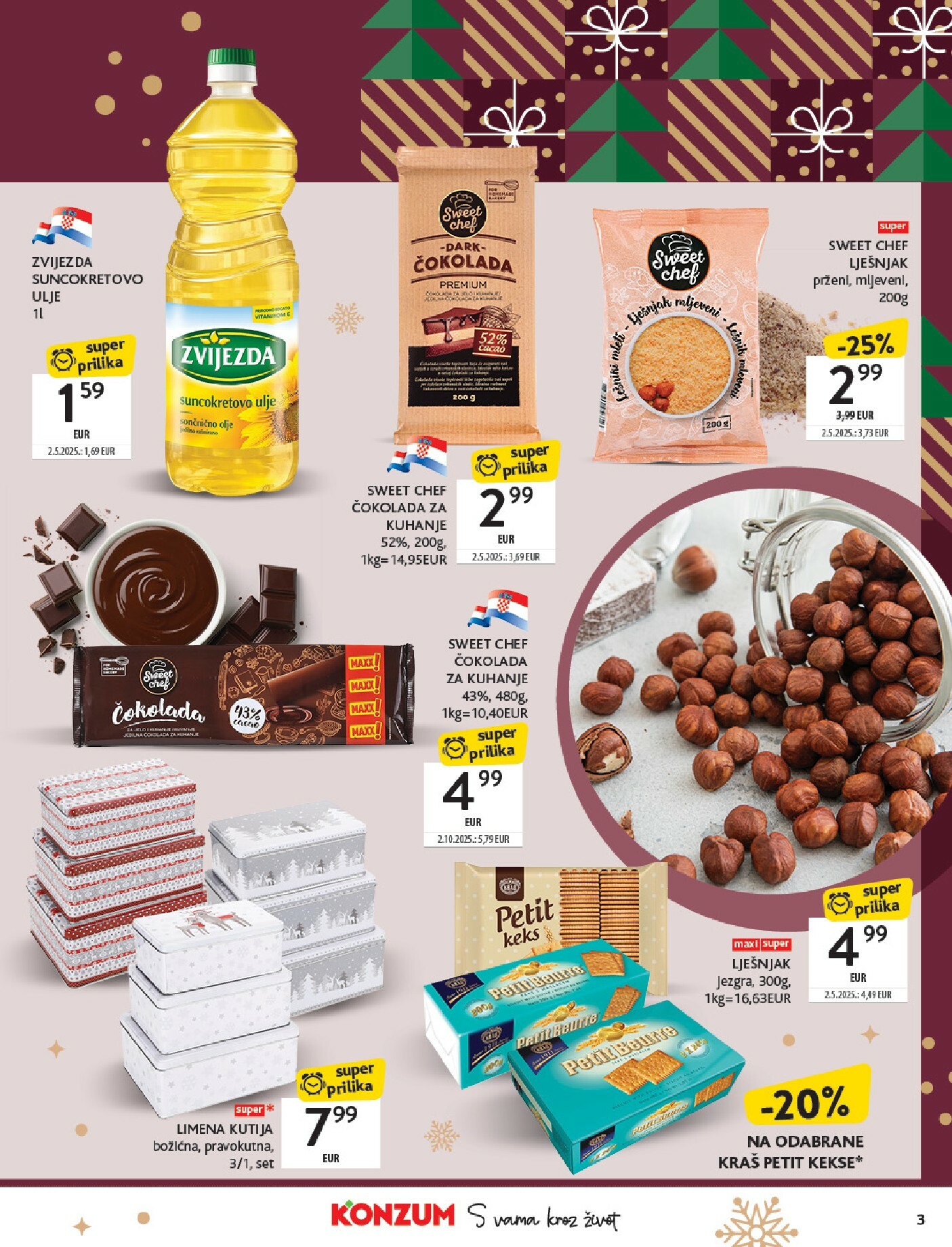 konzum - Prelistajte katalog Konzum - Katalog kolači, vrijedi od 01.12. do 24.12. - page: 3