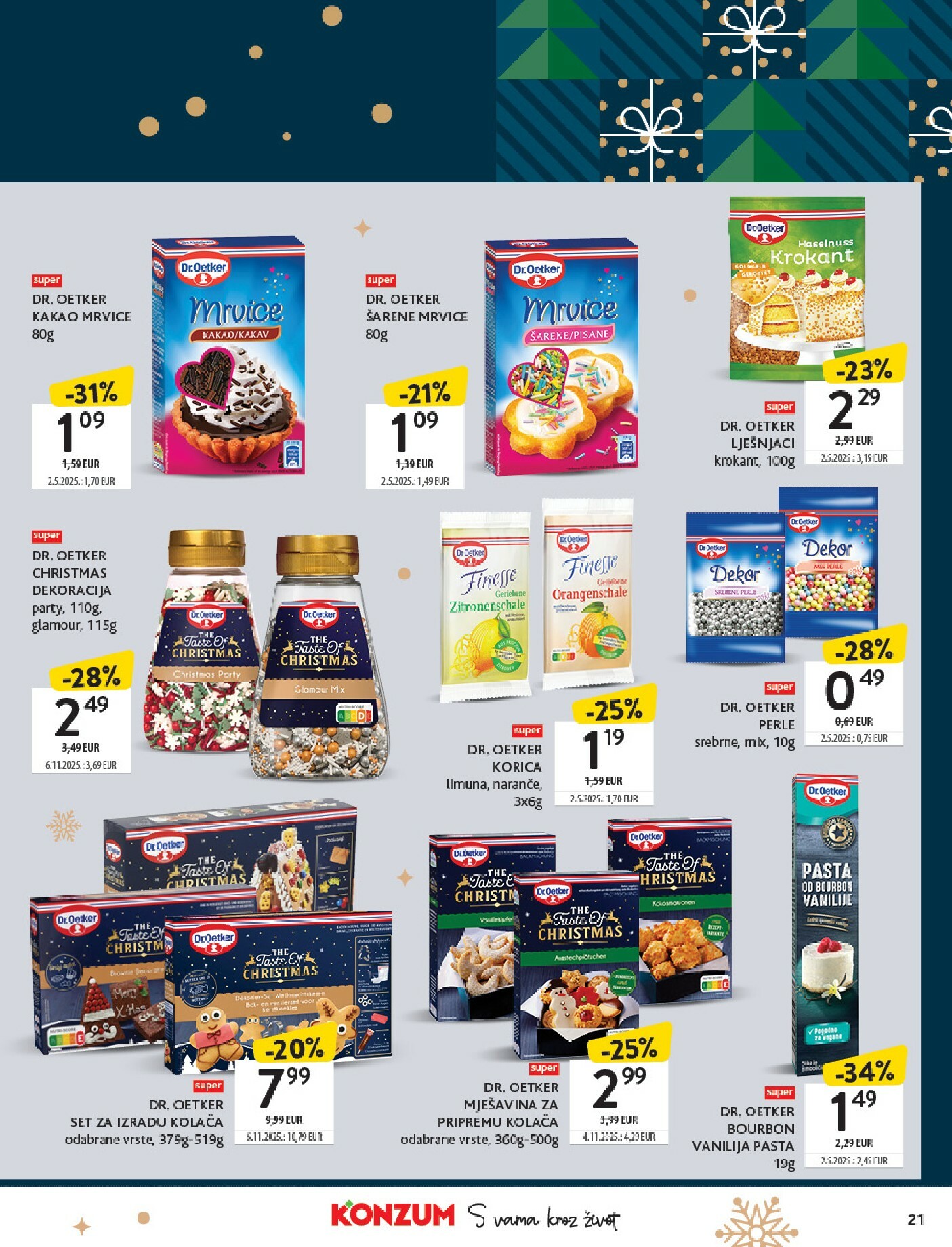 konzum - Prelistajte katalog Konzum - Katalog kolači, vrijedi od 01.12. do 24.12. - page: 21
