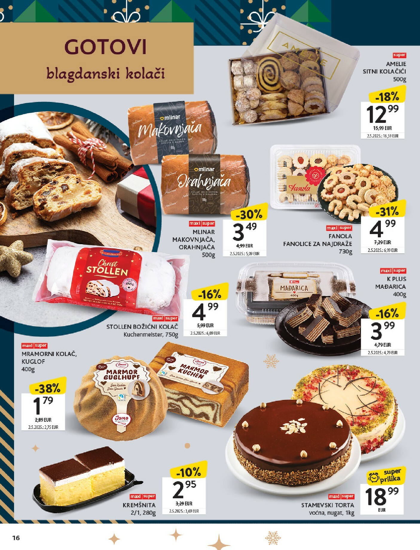 konzum - Prelistajte katalog Konzum - Katalog kolači, vrijedi od 01.12. do 24.12. - page: 16