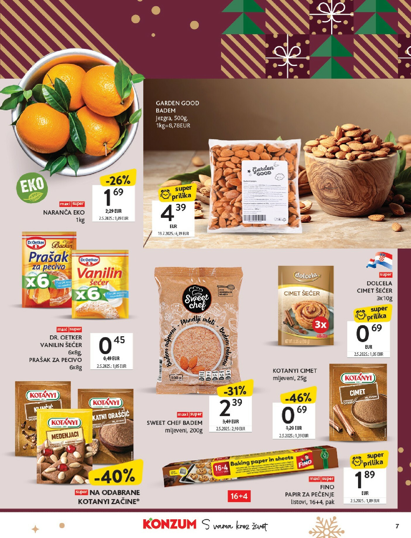 konzum - Prelistajte katalog Konzum - Katalog kolači, vrijedi od 01.12. do 24.12. - page: 7