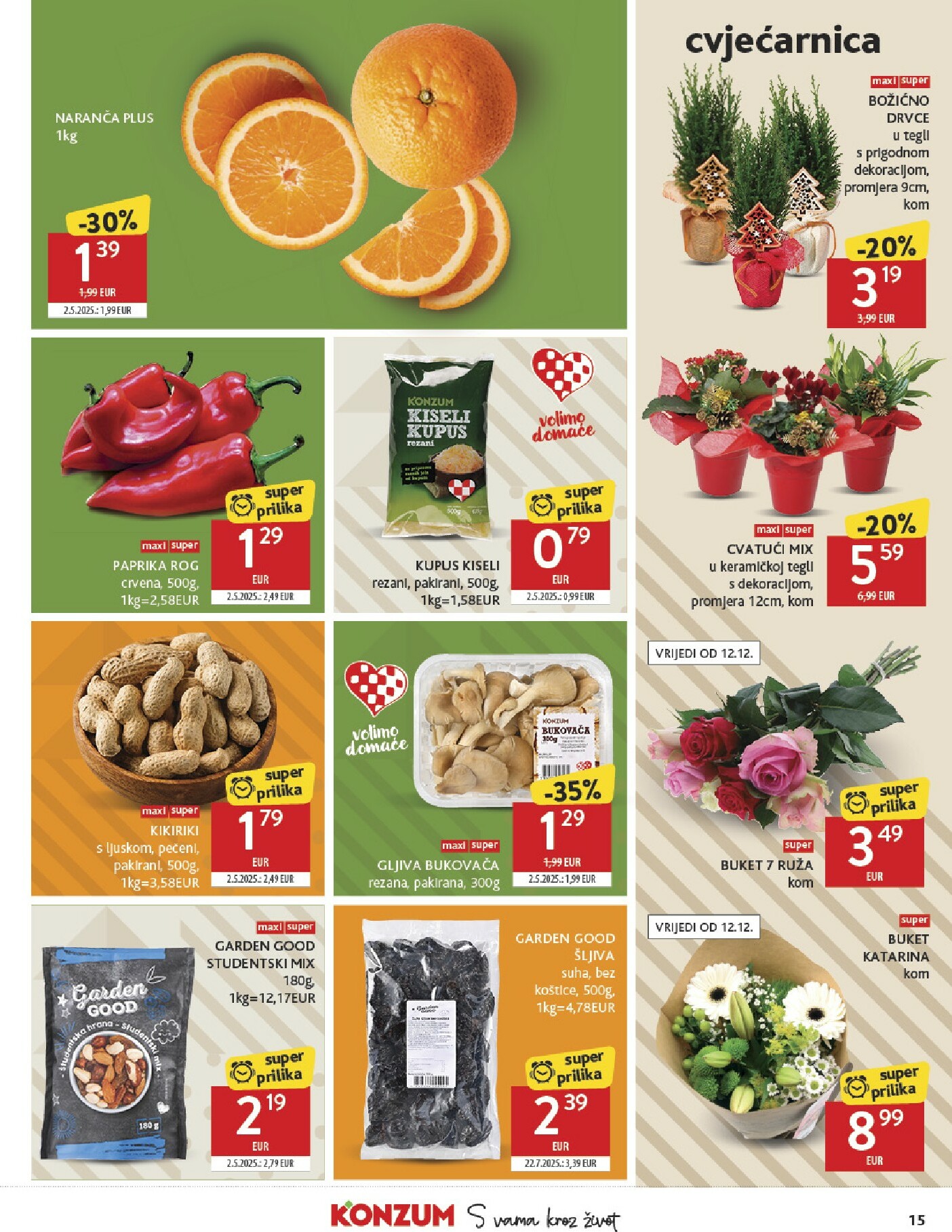 konzum - Prelistajte katalog Konzum, vrijedi od 10.12. do 16.12. - page: 15