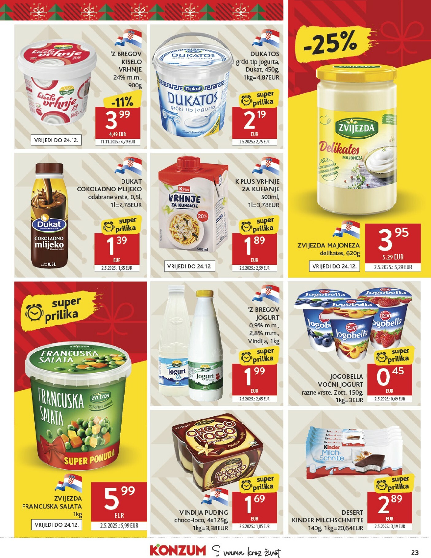 konzum - Prelistajte katalog Konzum, vrijedi od 10.12. do 16.12. - page: 23
