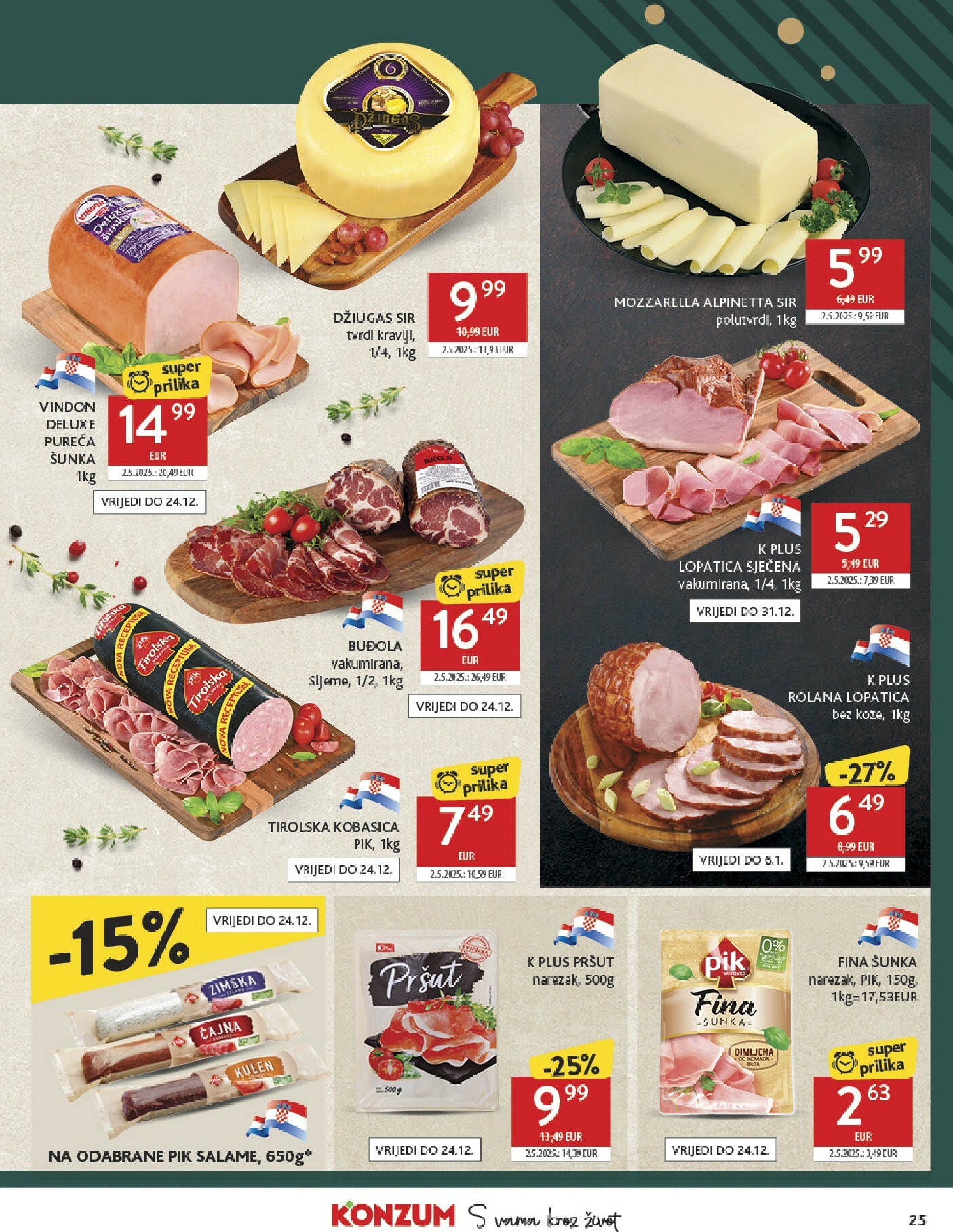 konzum - Prelistajte katalog Konzum, vrijedi od 10.12. do 16.12. - page: 25