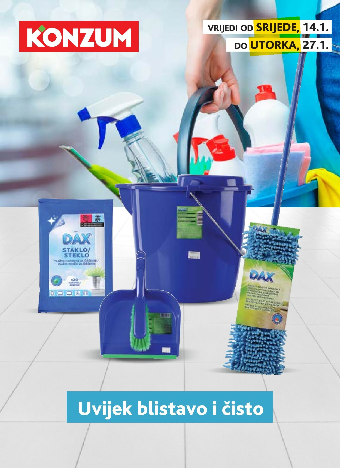 konzum - Prelistajte katalog Konzum - Ponuda proizvoda za čišćenje, vrijedi od 14.01. do 27.01.