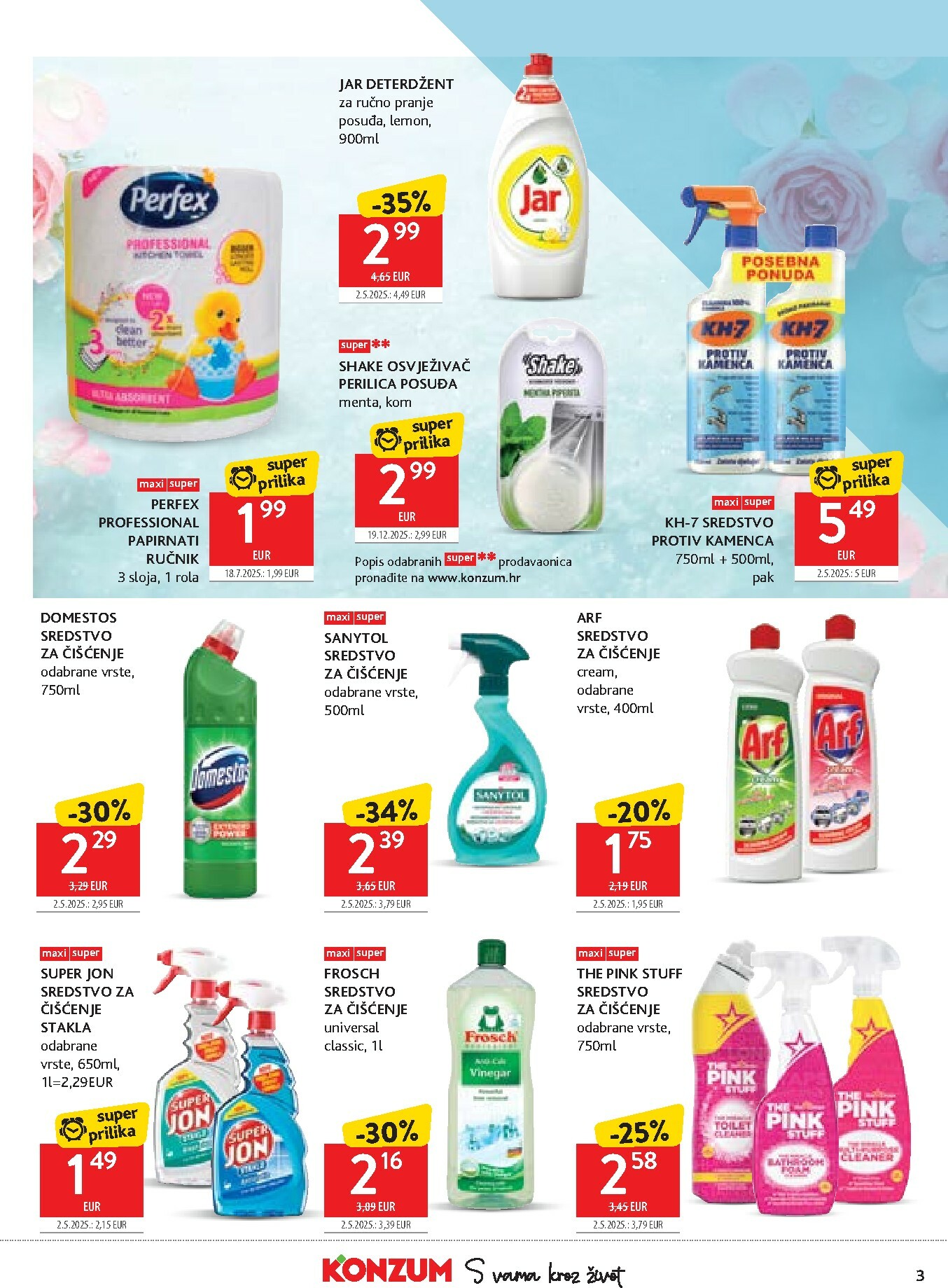 konzum - Prelistajte katalog Konzum - Ponuda proizvoda za čišćenje, vrijedi od 14.01. do 27.01. - page: 3