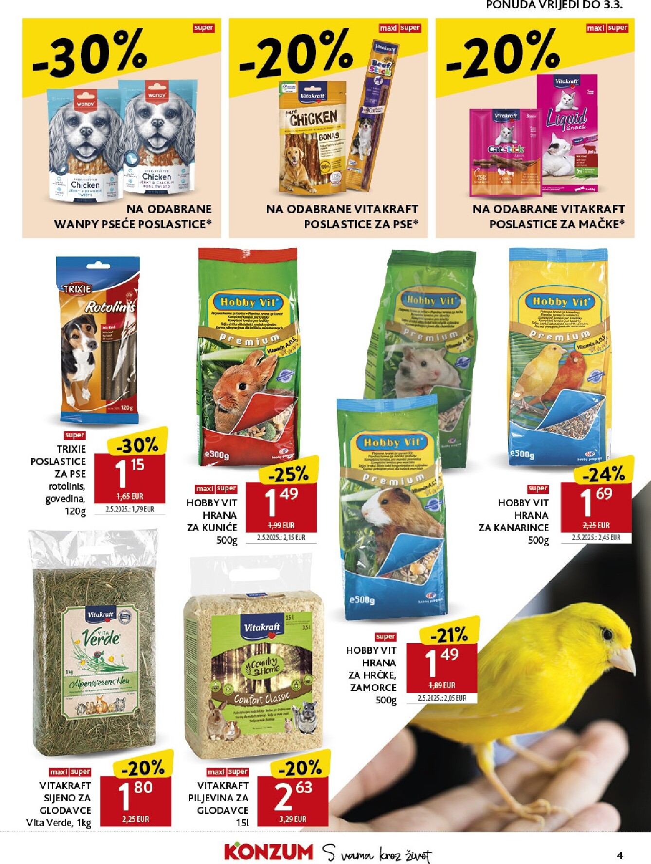 konzum - Prelistajte katalog Konzum - Ponuda za kućne ljubimce, vrijedi od 18.02.2026 do 03.03.2026 - page: 4