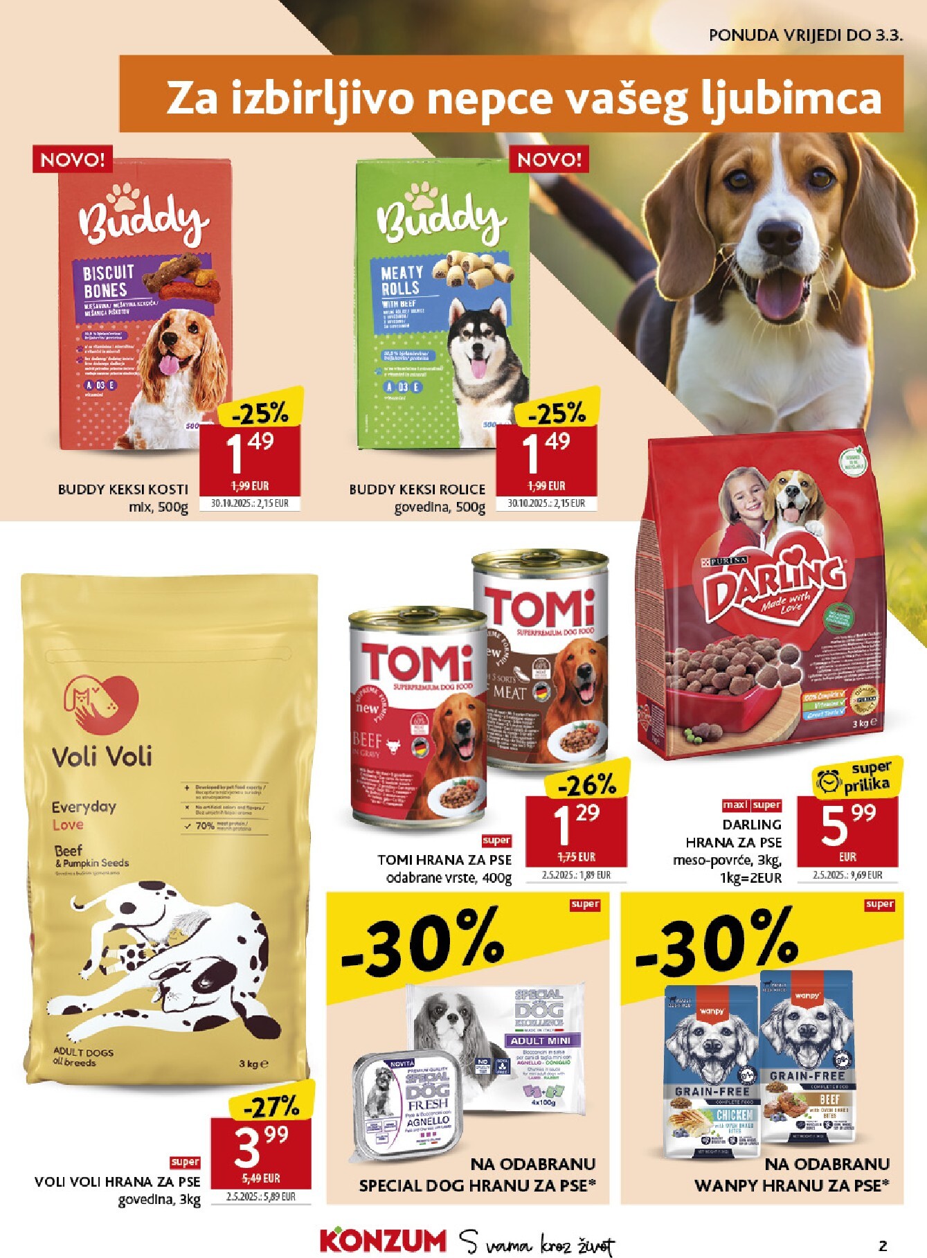 konzum - Prelistajte katalog Konzum - Ponuda za kućne ljubimce, vrijedi od 18.02.2026 do 03.03.2026 - page: 2