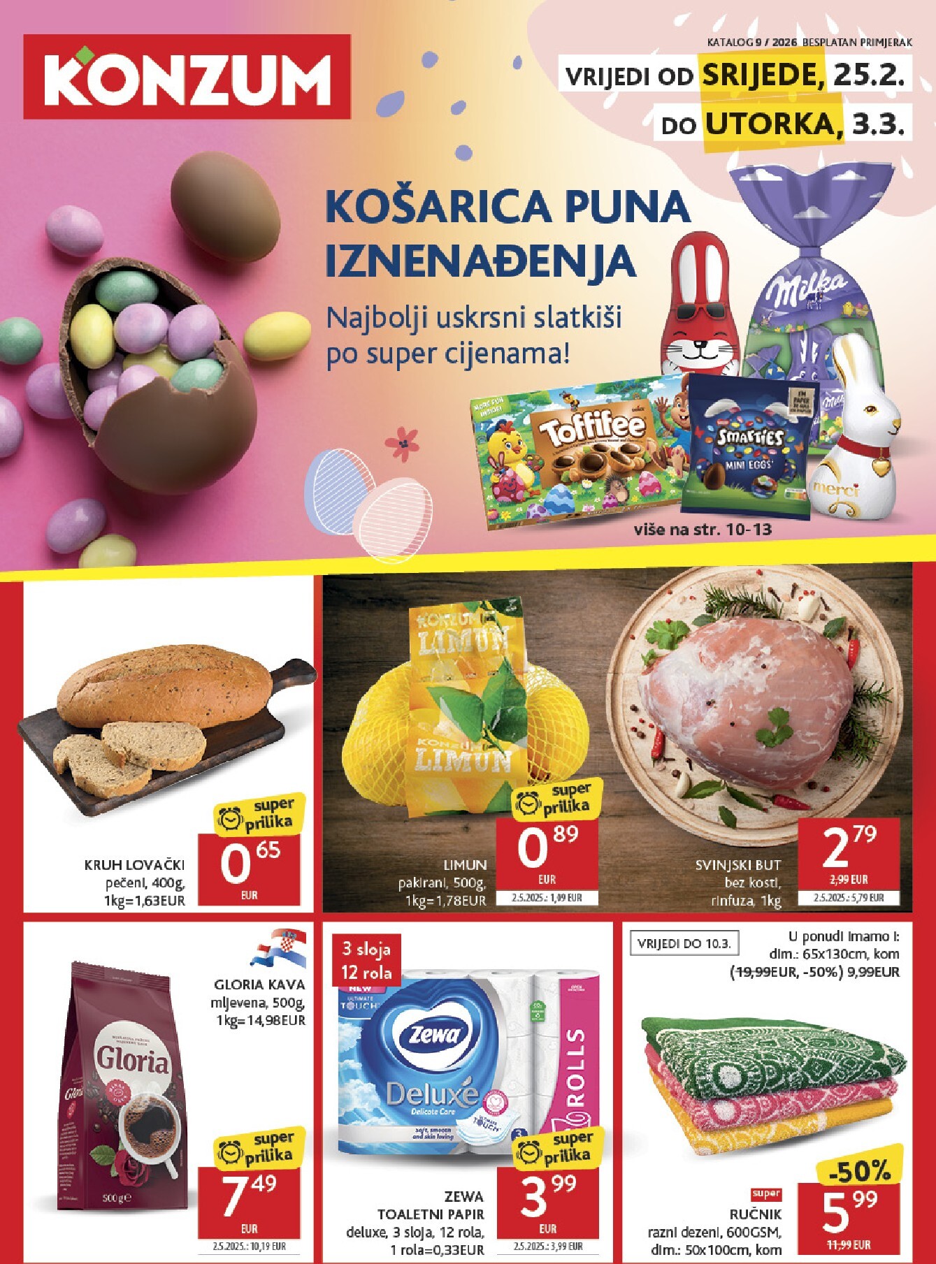 konzum - Prelistajte katalog Konzum, vrijedi od 25.02.2026 do 03.03.2026