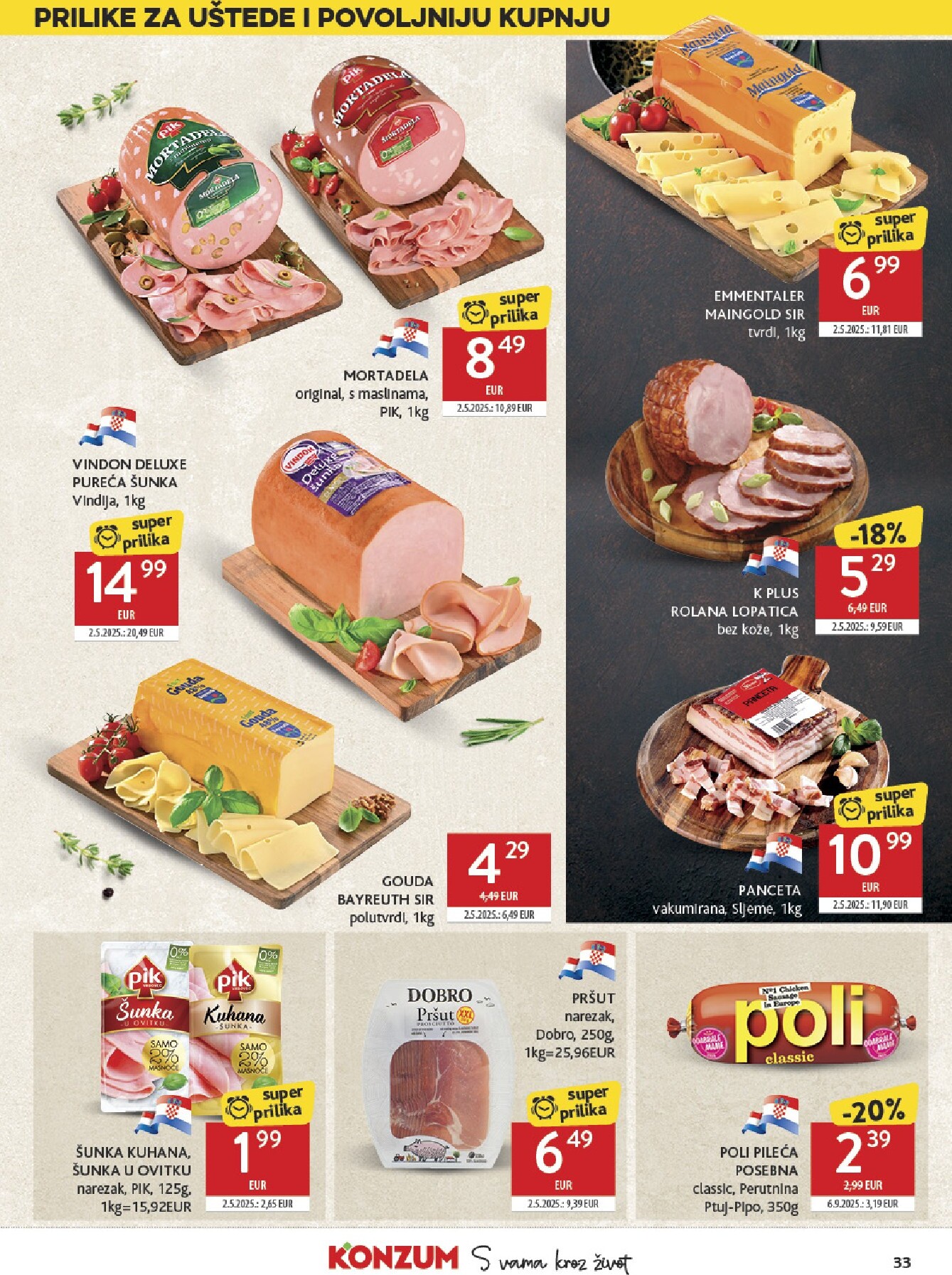 konzum - Prelistajte katalog Konzum, vrijedi od 25.02.2026 do 03.03.2026 - page: 33