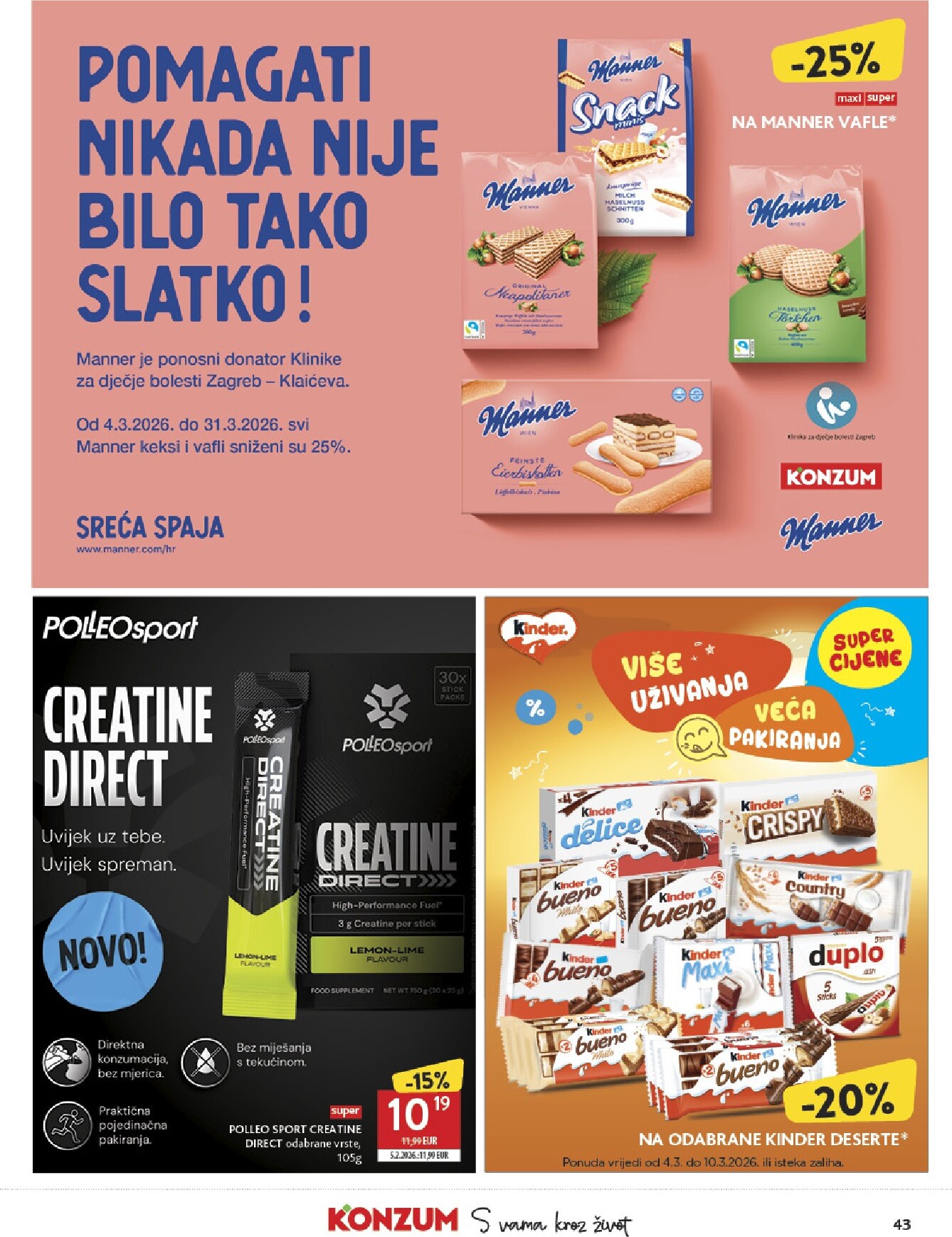konzum - Prelistajte katalog Konzum, vrijedi od 04.03.2026 do 10.03.2026 - page: 43