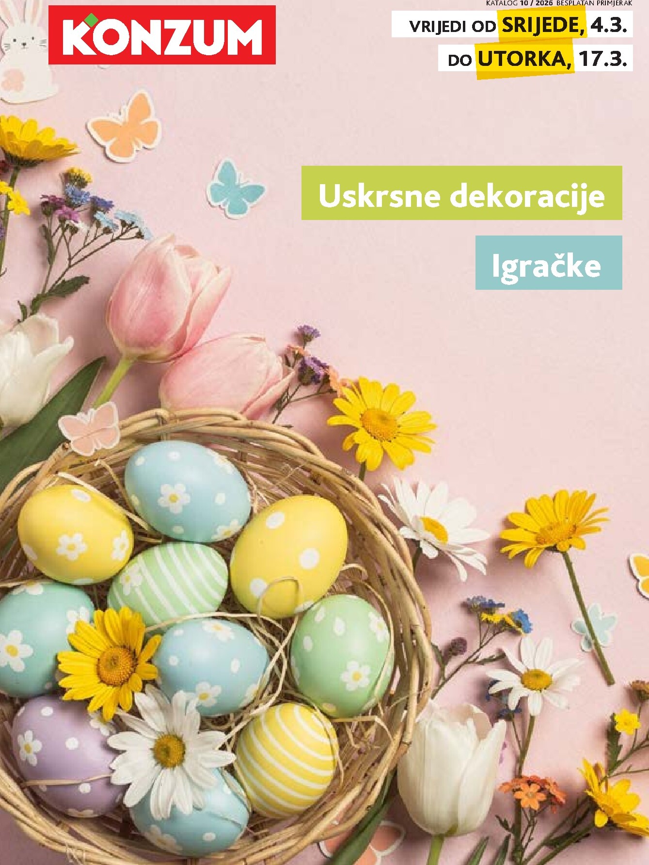 konzum - Prelistajte katalog Konzum - Uskrsna ponuda, vrijedi od 04.03.2026 do 17.03.2026