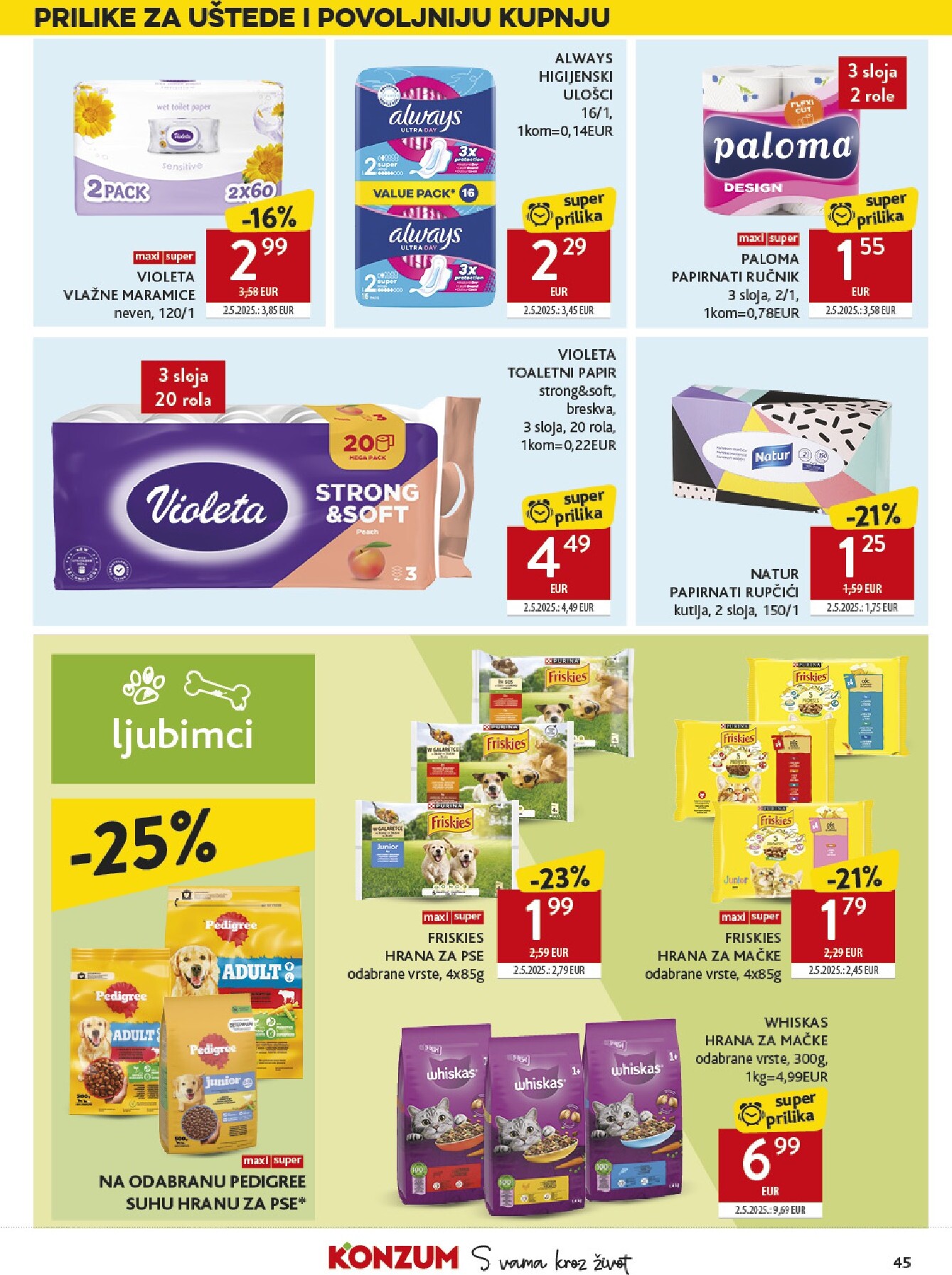 konzum - Prelistajte katalog Konzum, vrijedi od 18.03.2026 do 24.03.2026 - page: 45