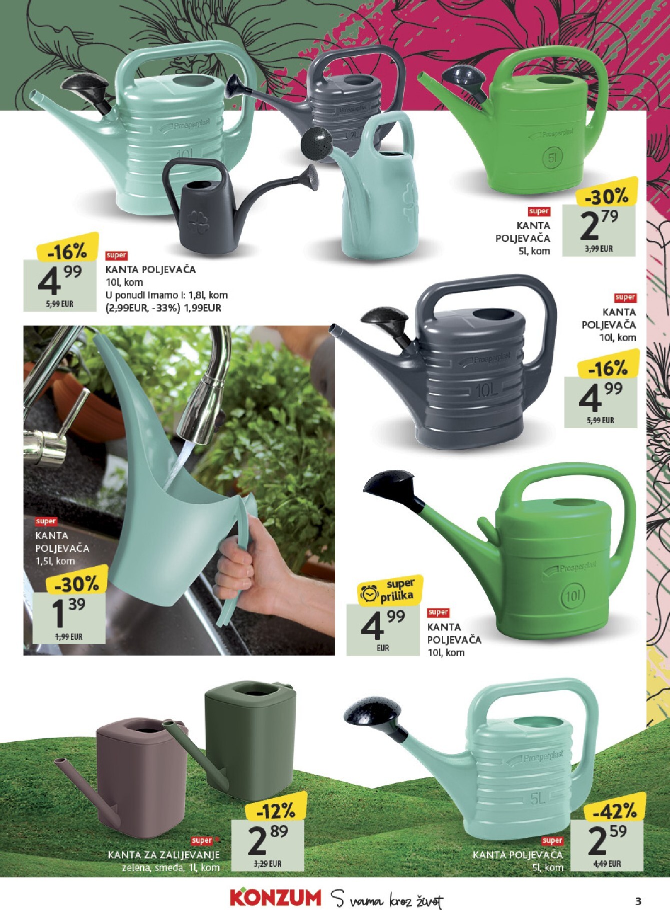 konzum - Prelistajte katalog Konzum - Katalog Vrt, vrijedi od 23.03.2026 do 19.04.2026 - page: 3