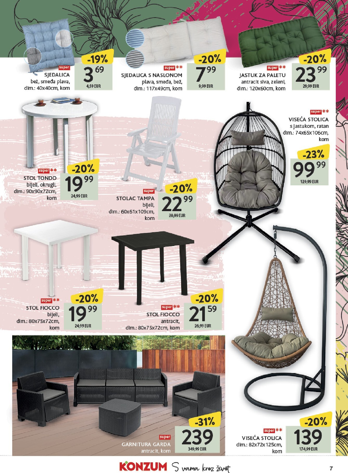 konzum - Prelistajte katalog Konzum - Katalog Vrt, vrijedi od 23.03.2026 do 19.04.2026 - page: 7