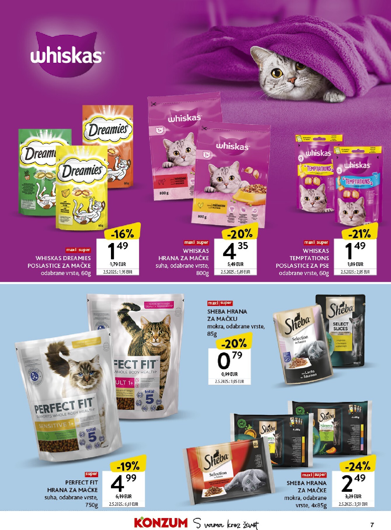 konzum - Aktualni Konzum - Tematski katalog ljubimci katalog vrijedi od ponedjeljka 13.04.2026 do nedjelje 03.05.2026 - page: 7