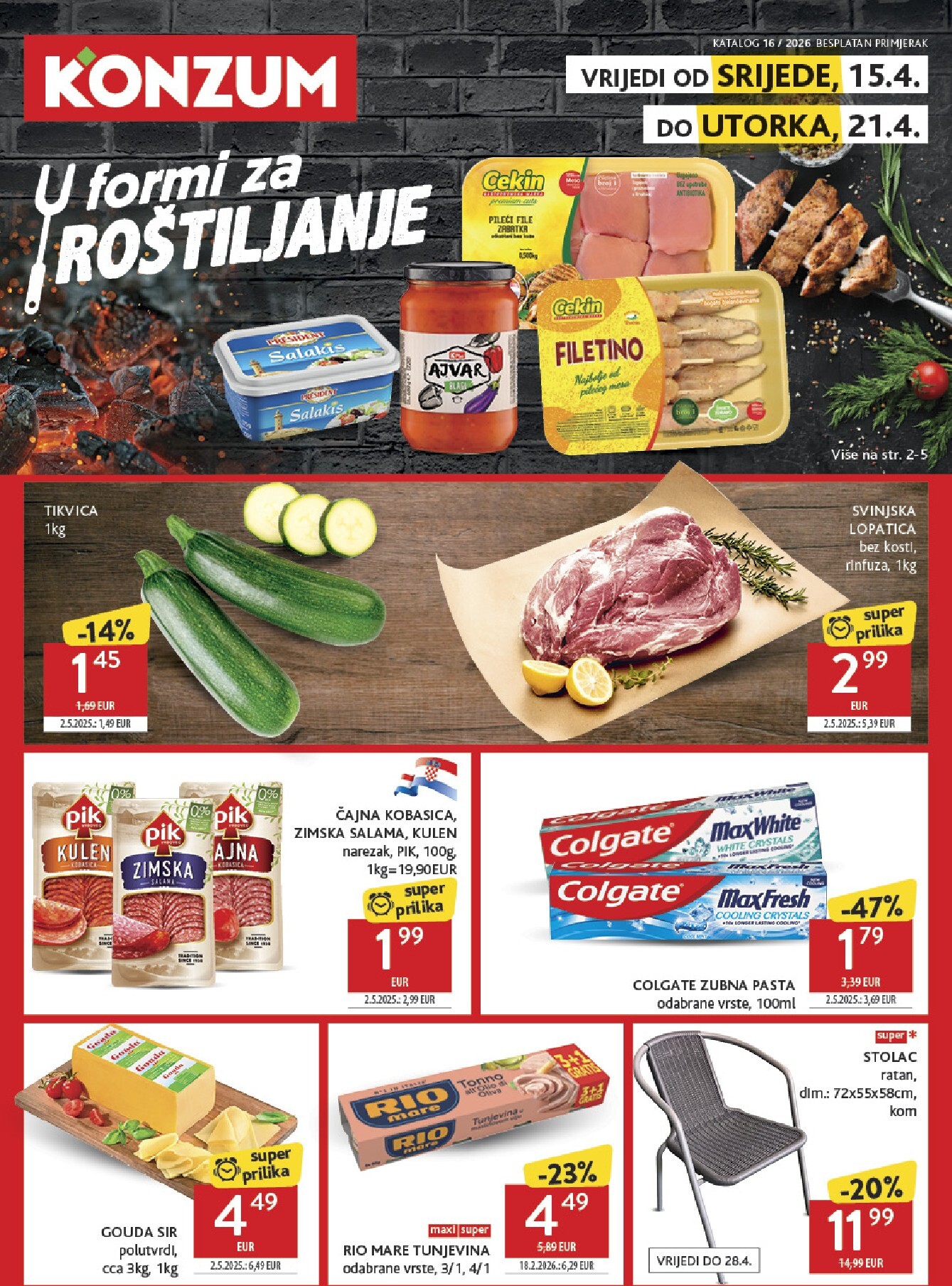 konzum - Budući Konzum letak vrijedi od srijede 15.04.2026 do utorka 21.04.2026 - page: 1