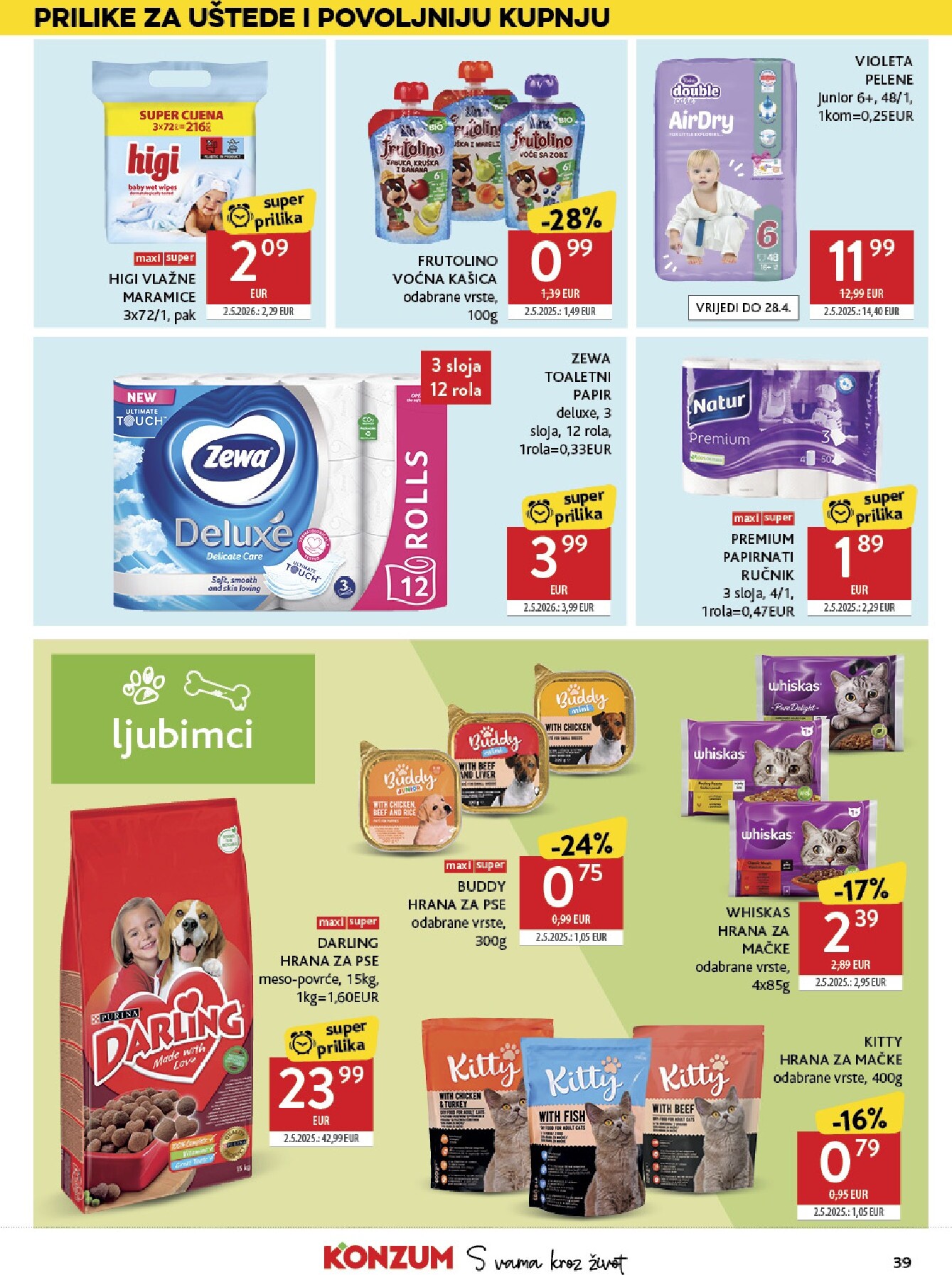 konzum - Aktualni Konzum katalog vrijedi od srijede 15.04.2026 do utorka 21.04.2026 - page: 39