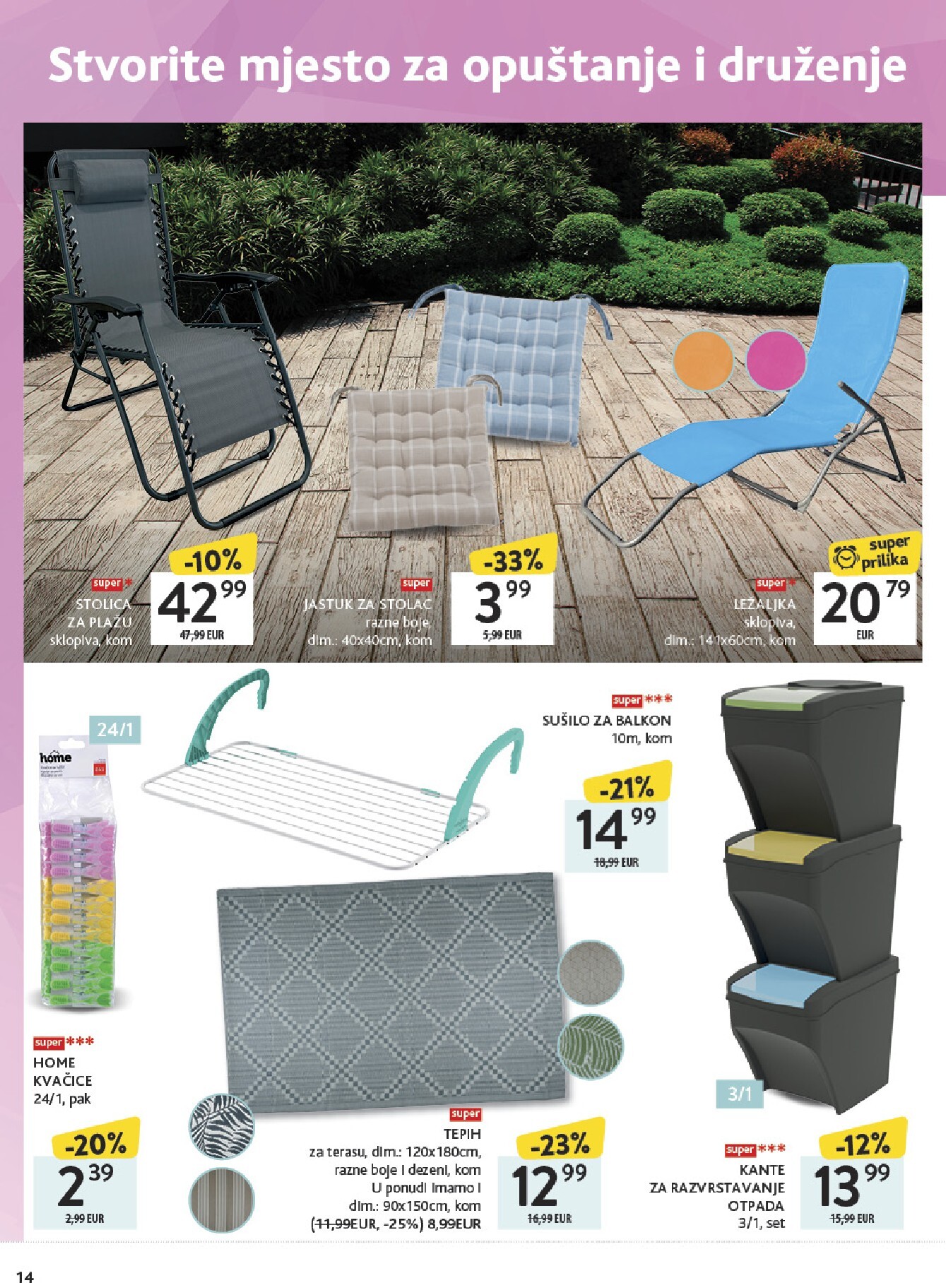 konzum - Aktualni Konzum - Katalog uređenje doma katalog vrijedi od ponedjeljka 27.04.2026 do nedjelje 31.05.2026 - page: 14