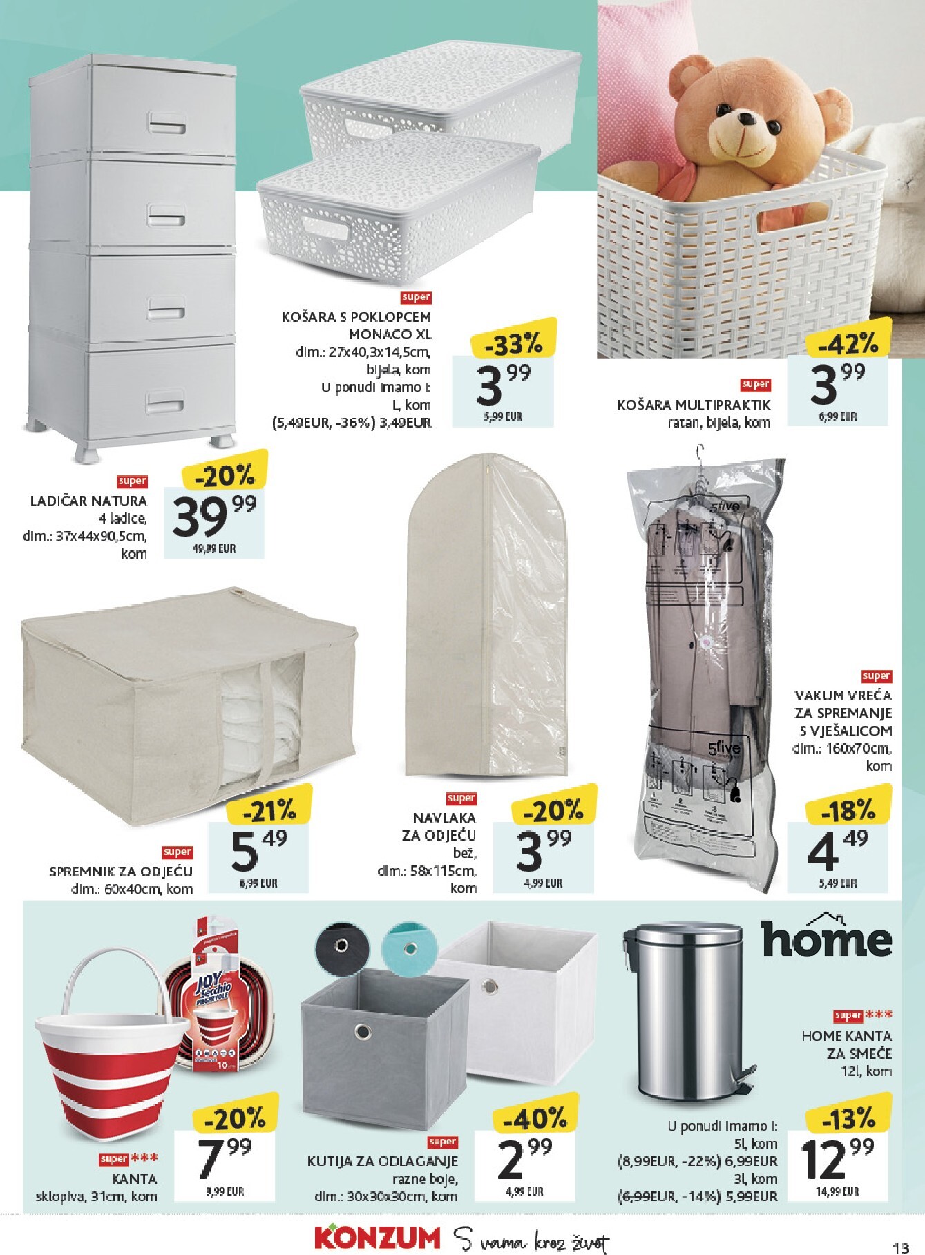 konzum - Aktualni Konzum - Katalog uređenje doma katalog vrijedi od ponedjeljka 27.04.2026 do nedjelje 31.05.2026 - page: 13