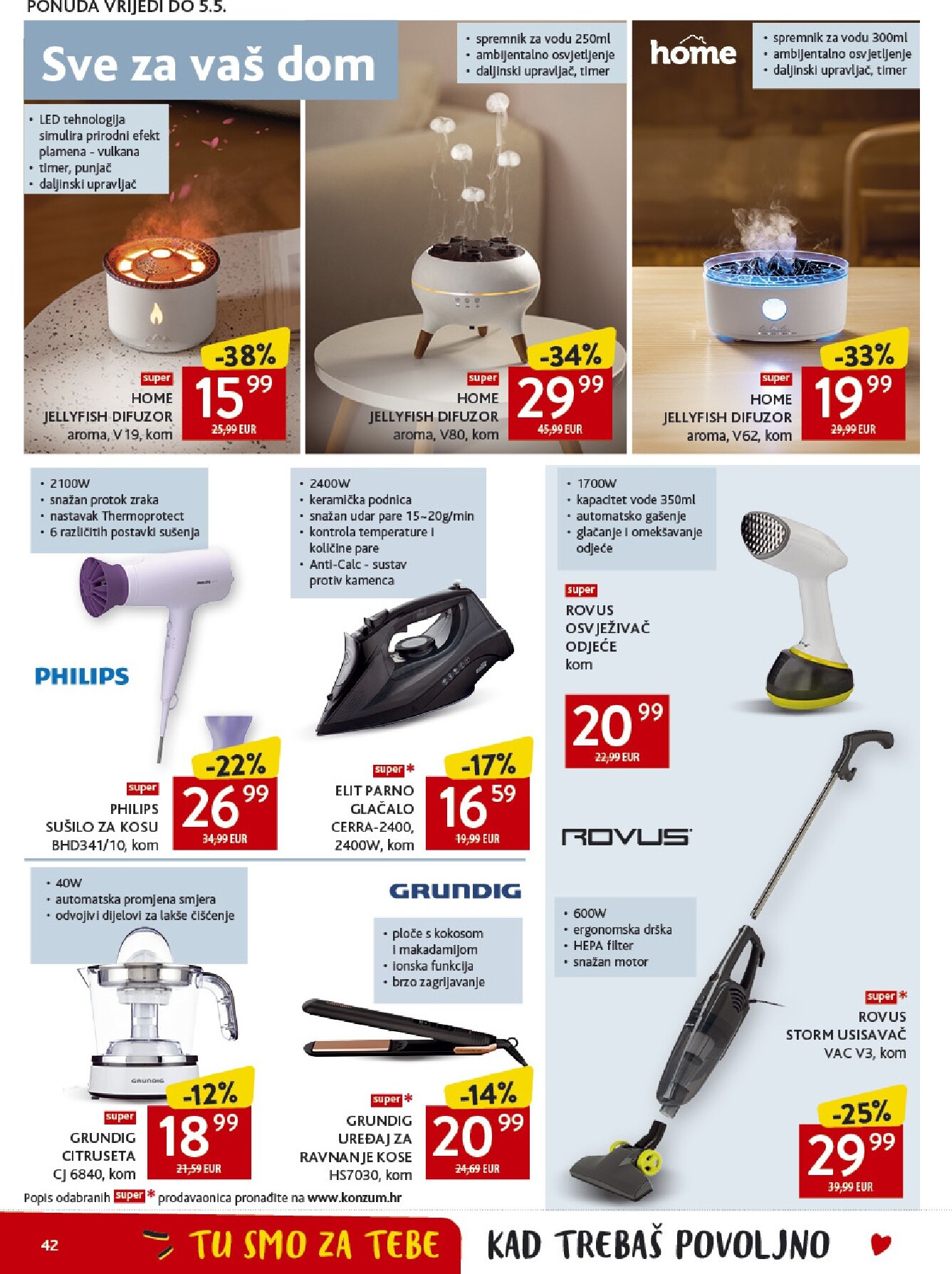konzum - Aktualni Konzum katalog vrijedi od srijede 22.04.2026 do utorka 28.04.2026 - page: 42