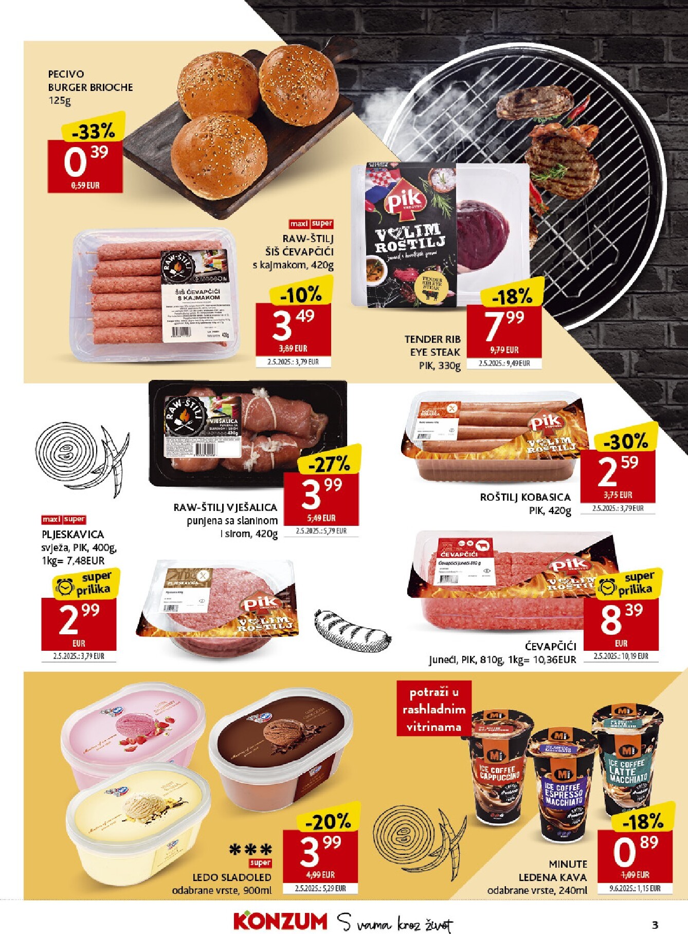 konzum - Aktualni Konzum katalog vrijedi od srijede 22.04.2026 do utorka 28.04.2026 - page: 3