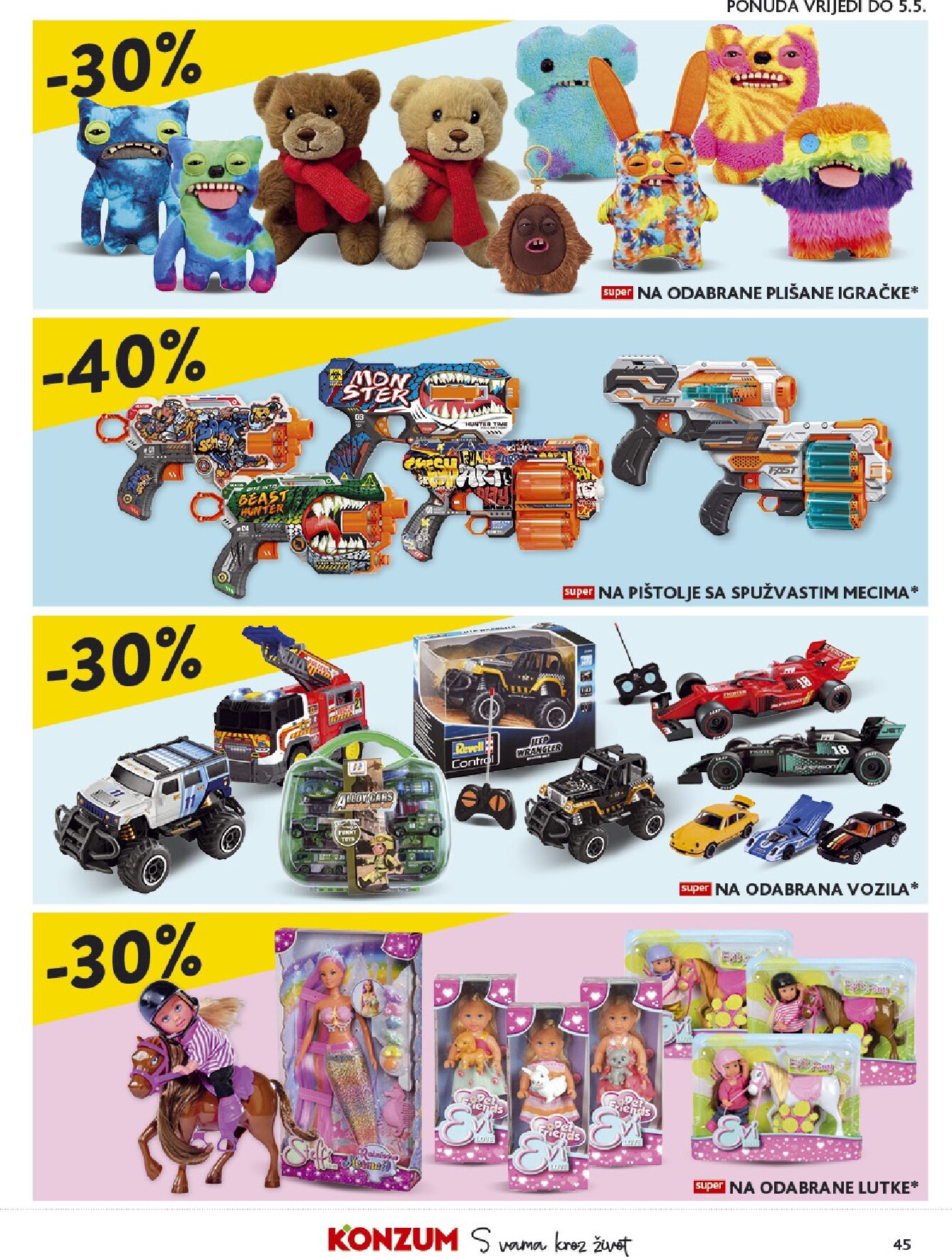 konzum - Aktualni Konzum katalog vrijedi od srijede 22.04.2026 do utorka 28.04.2026 - page: 45