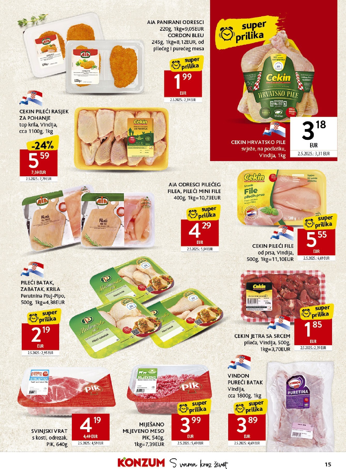 konzum - Aktualni Konzum katalog vrijedi od srijede 22.04.2026 do utorka 28.04.2026 - page: 15