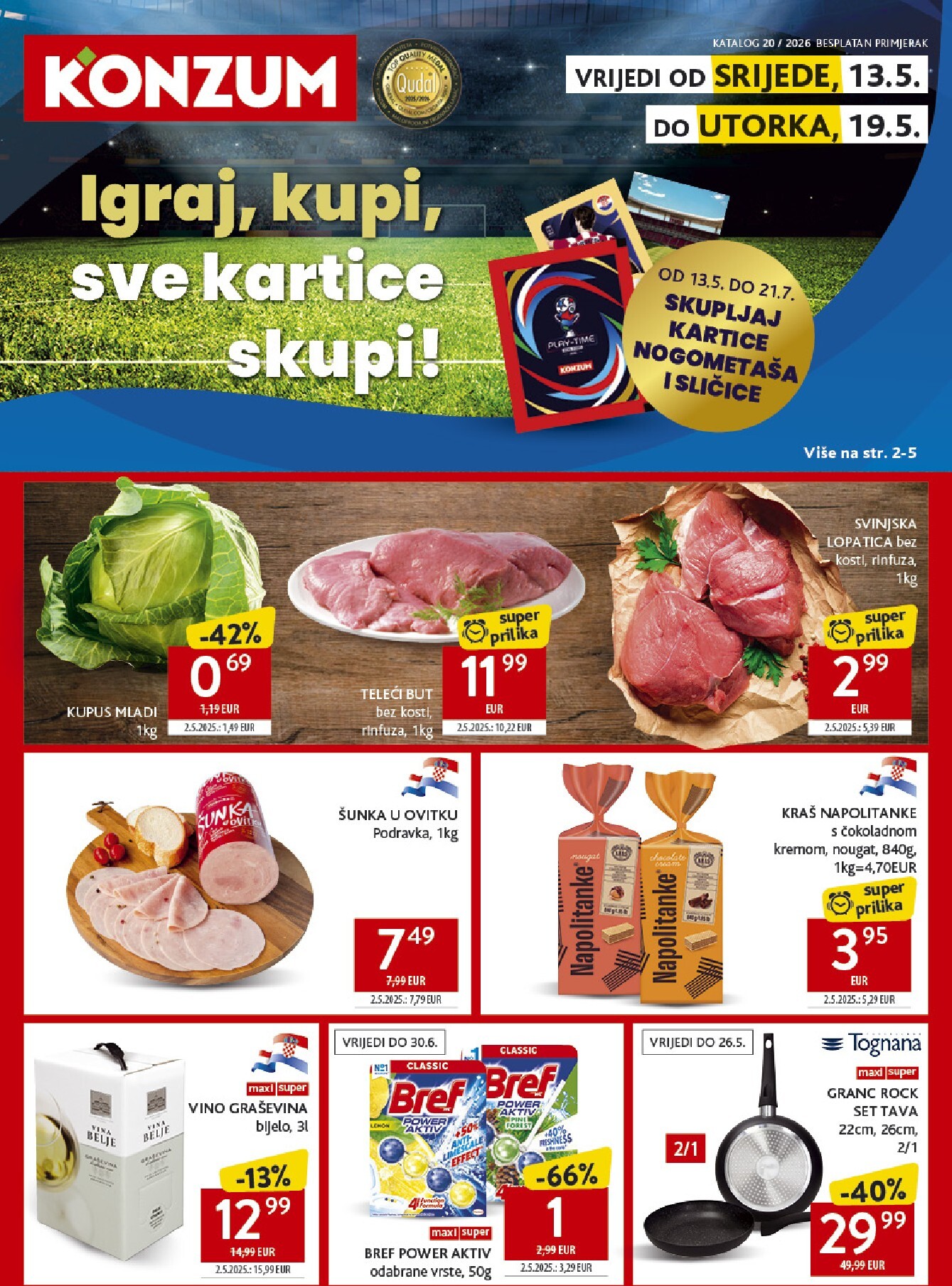 konzum - Budući Konzum letak vrijedi od srijede 13.05.2026 do utorka 19.05.2026