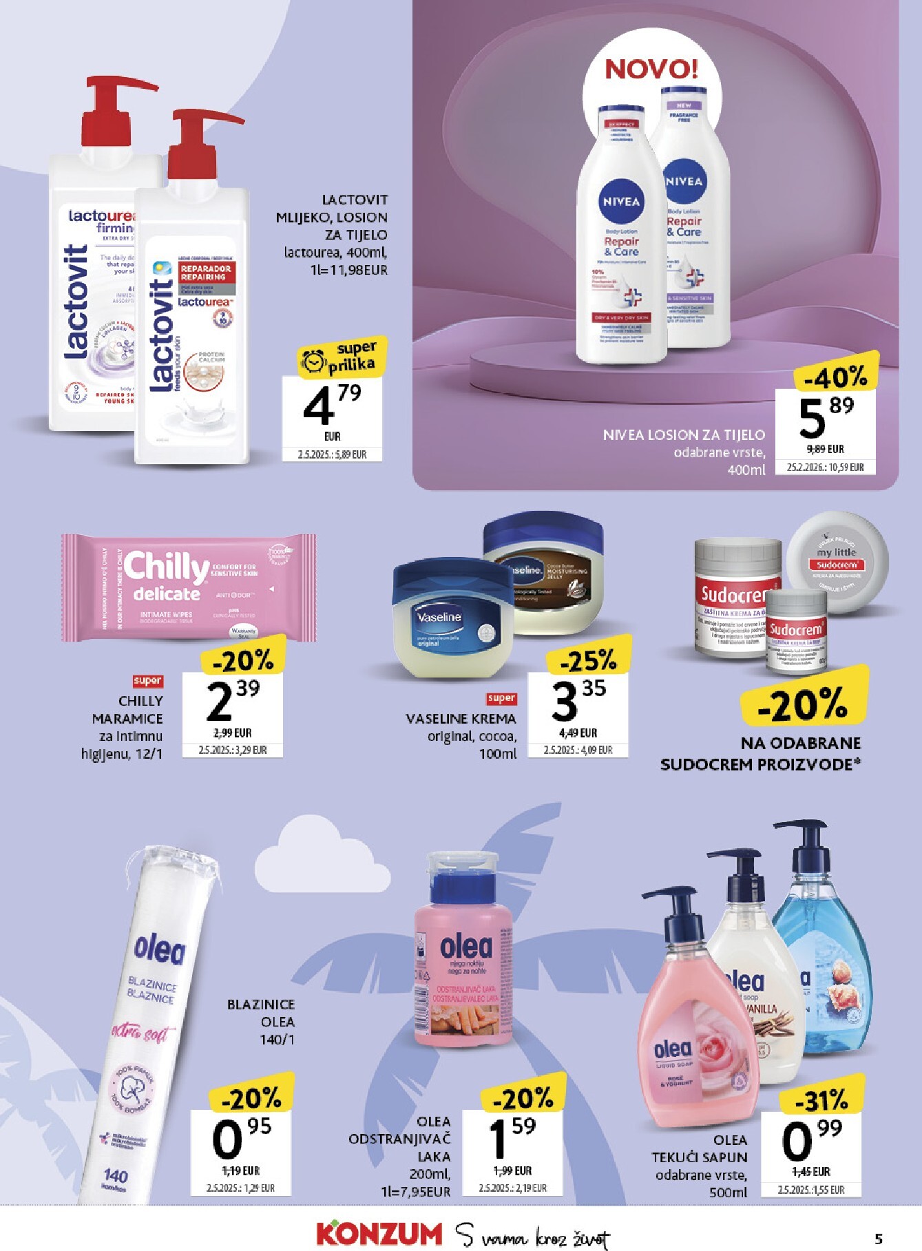 konzum - Aktualni Konzum - Katalog ljepota i njega katalog vrijedi od ponedjeljka 11.05.2026 do nedjelje 24.05.2026 - page: 5