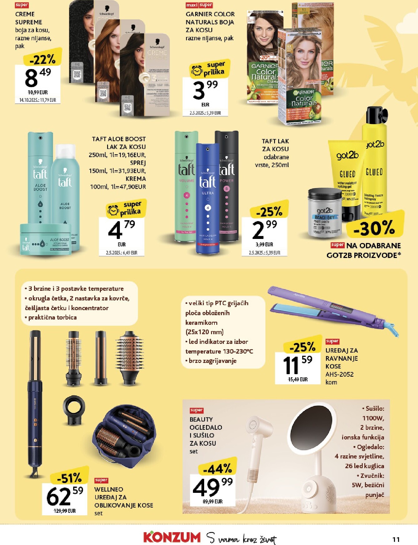 konzum - Aktualni Konzum - Katalog ljepota i njega katalog vrijedi od ponedjeljka 11.05.2026 do nedjelje 24.05.2026 - page: 11