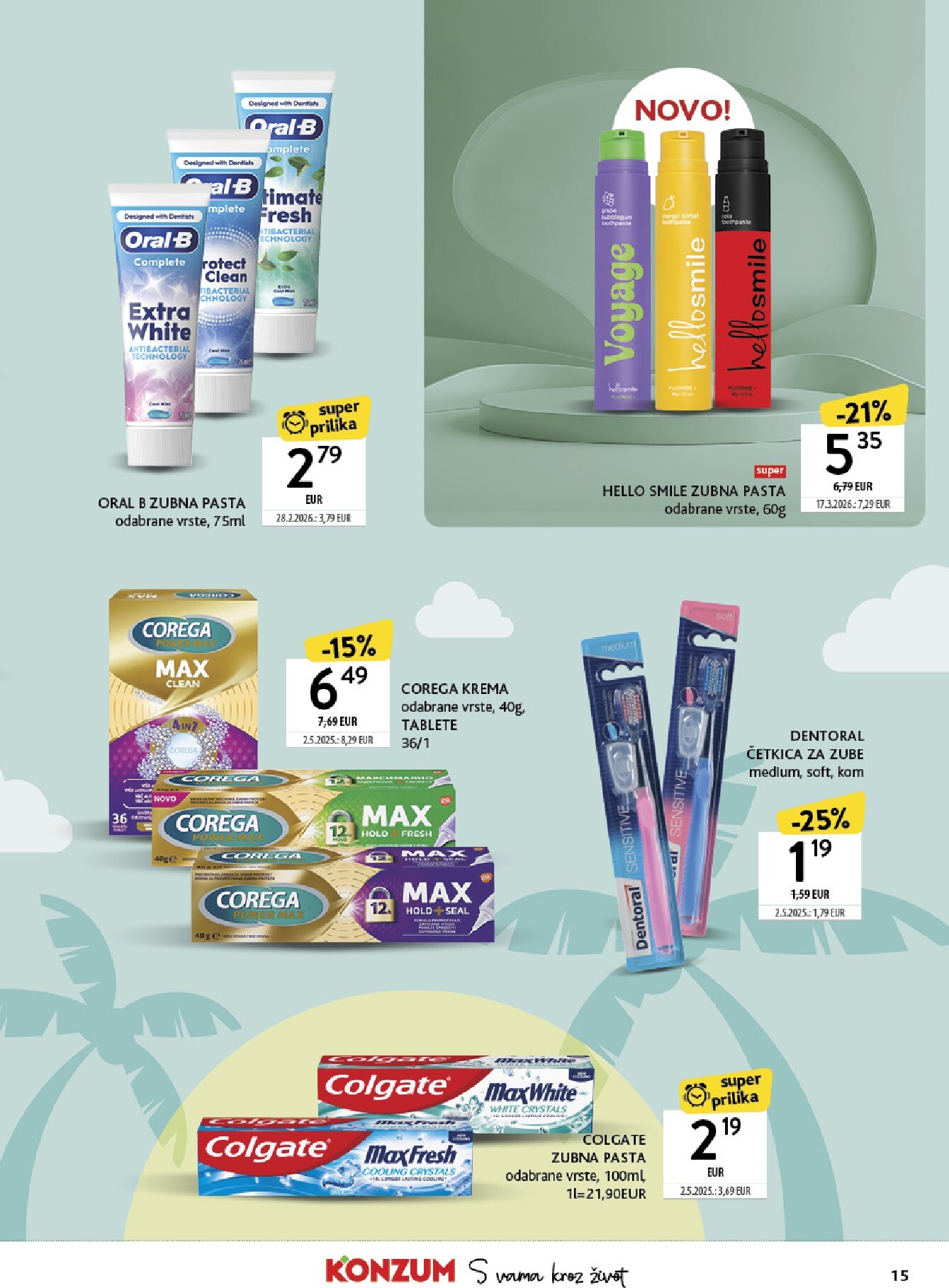 konzum - Aktualni Konzum - Katalog ljepota i njega katalog vrijedi od ponedjeljka 11.05.2026 do nedjelje 24.05.2026 - page: 15