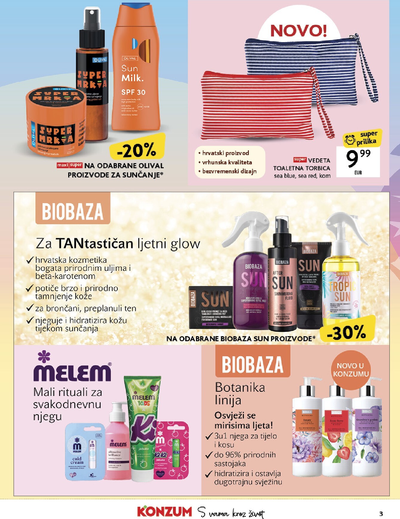 konzum - Aktualni Konzum - Katalog ljepota i njega katalog vrijedi od ponedjeljka 11.05.2026 do nedjelje 24.05.2026 - page: 3