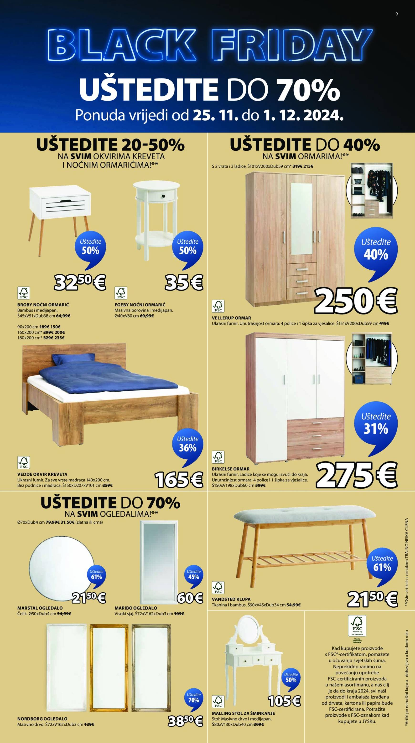 jysk - JYSK - Black Friday katalog vrijedi od 25.11. do 01.12. - page: 9