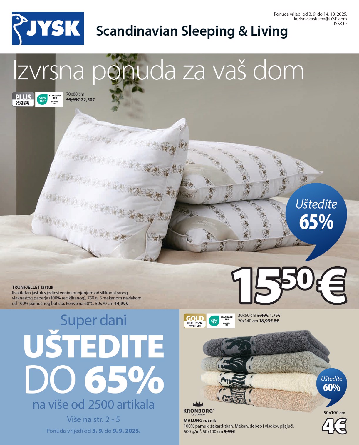 jysk - Prelistajte katalog JYSK, vrijedi od 03.09. do 14.10.