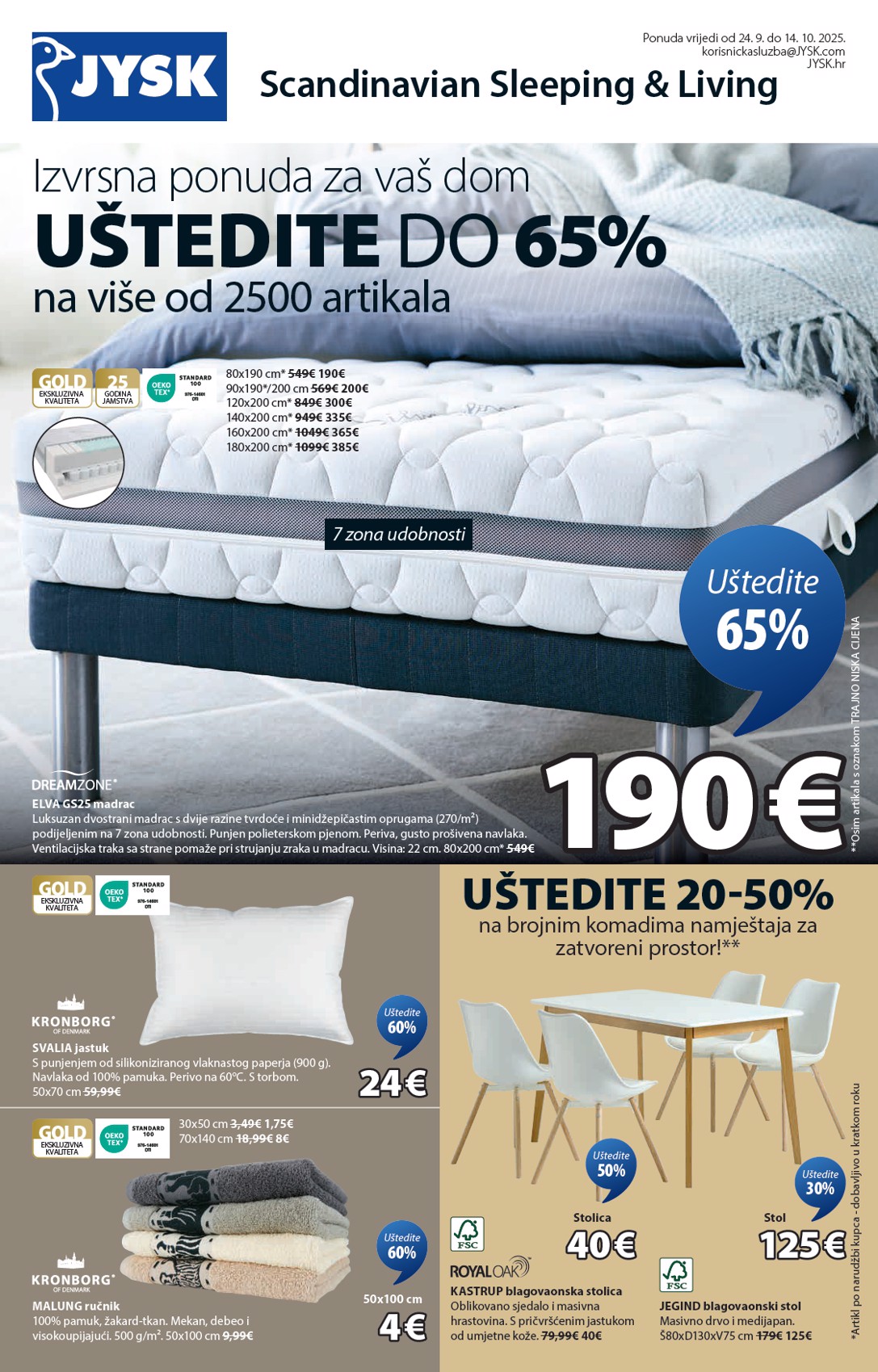 jysk - Prelistajte katalog JYSK, vrijedi od 24.09. do 14.10.