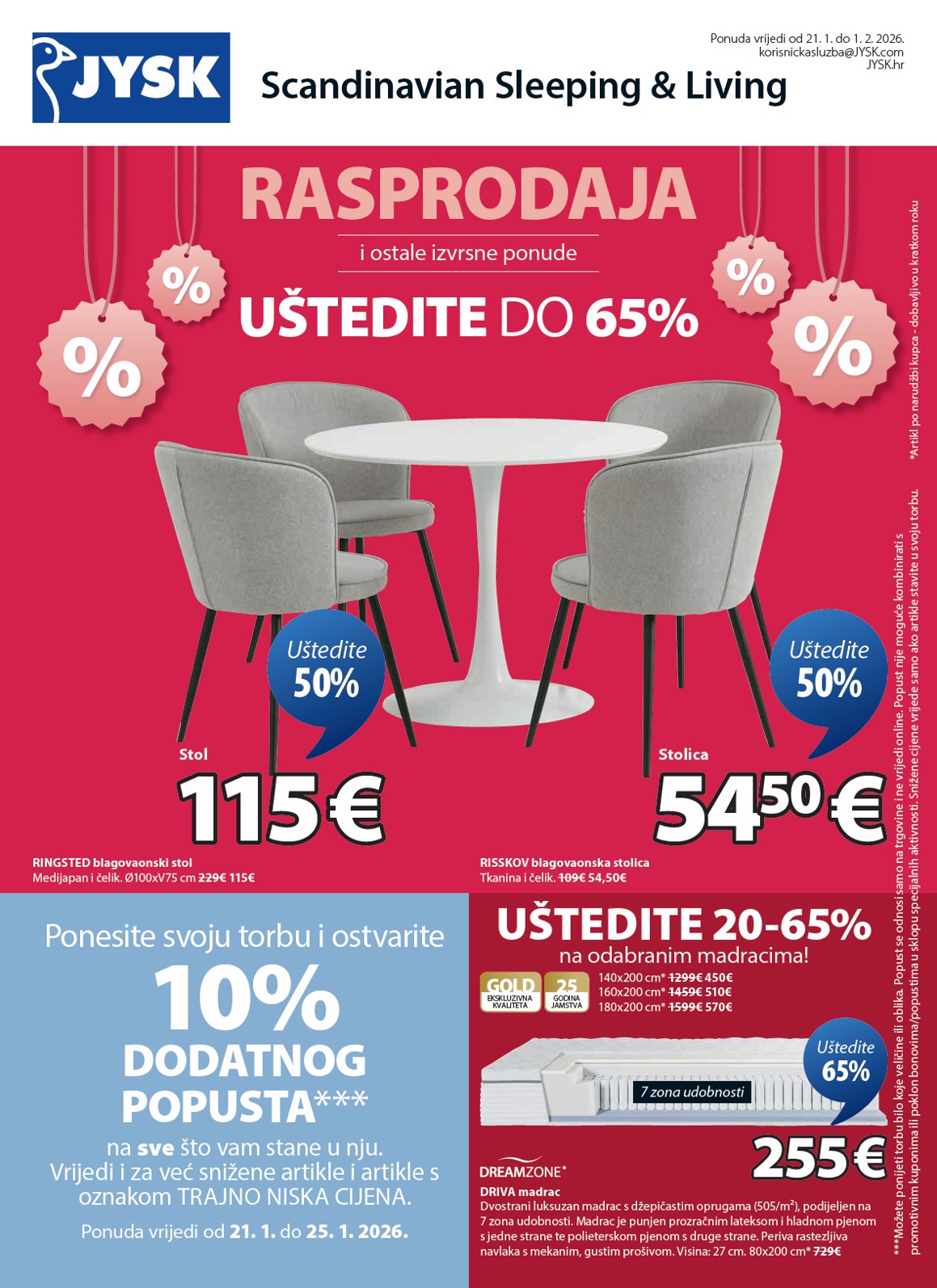 jysk - Prelistajte katalog JYSK - Tjedne ponude, vrijedi od 21.01. do 01.02. - page: 1