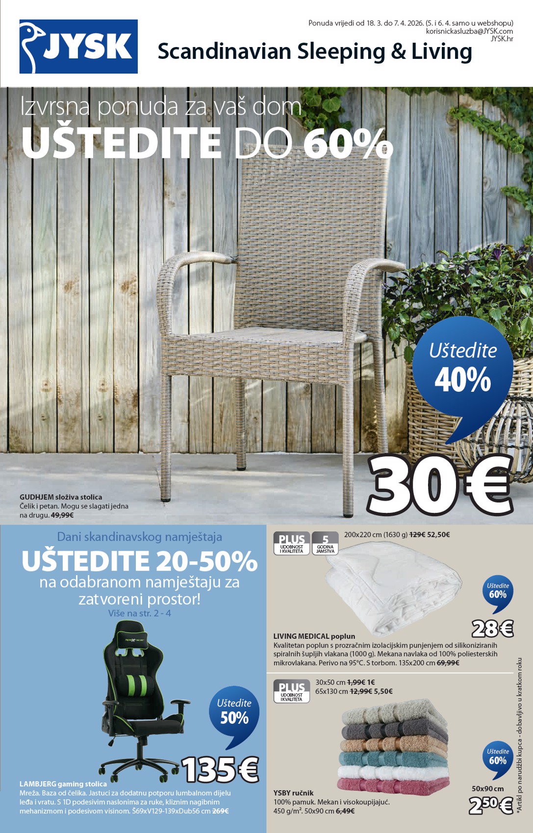 jysk - Prelistajte katalog JYSK, vrijedi od 18.03.2026 do 07.04.2026