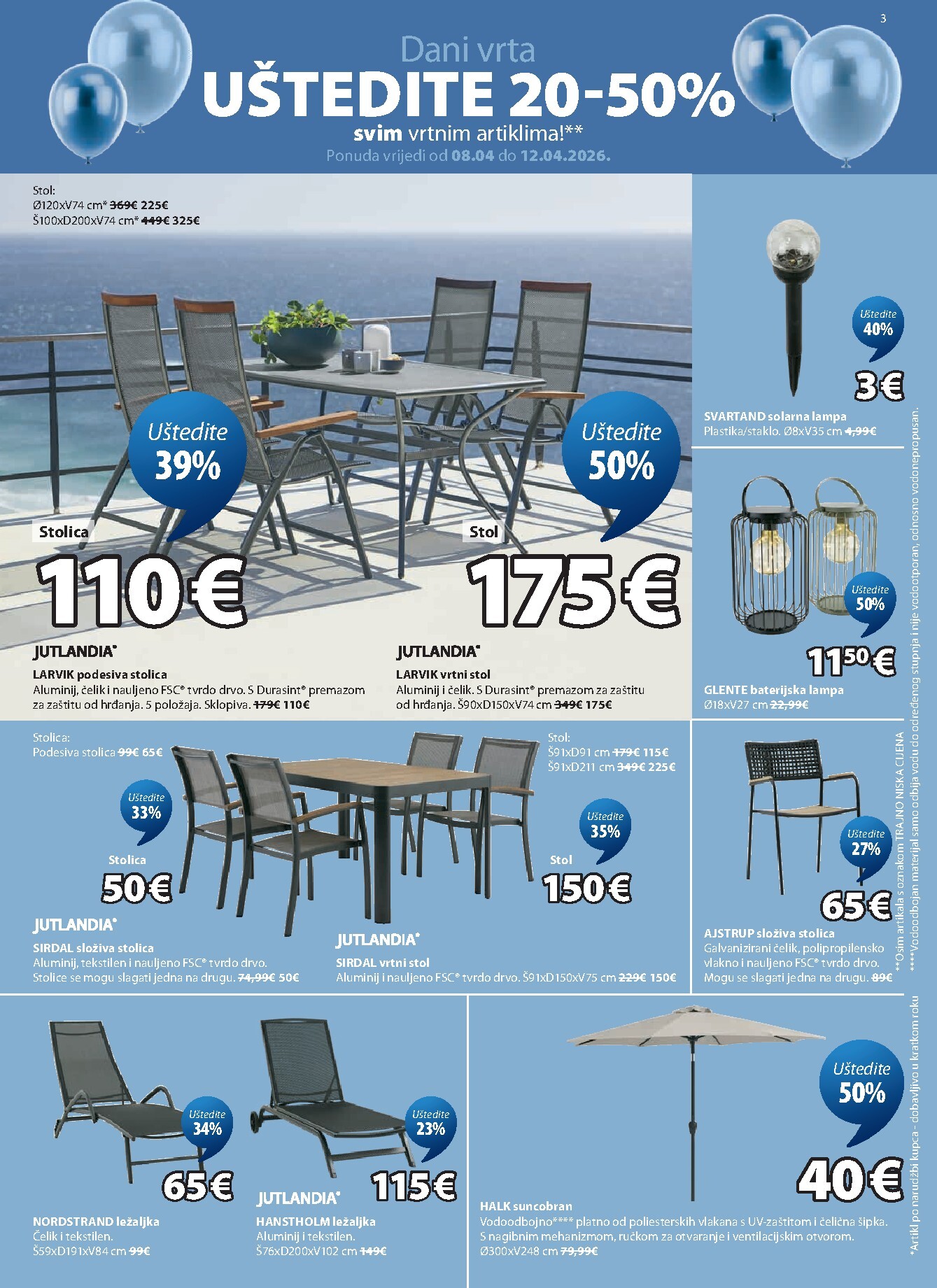 jysk - Aktualni JYSK katalog vrijedi od srijede 08.04.2026 do nedjelje 17.05.2026 - page: 3