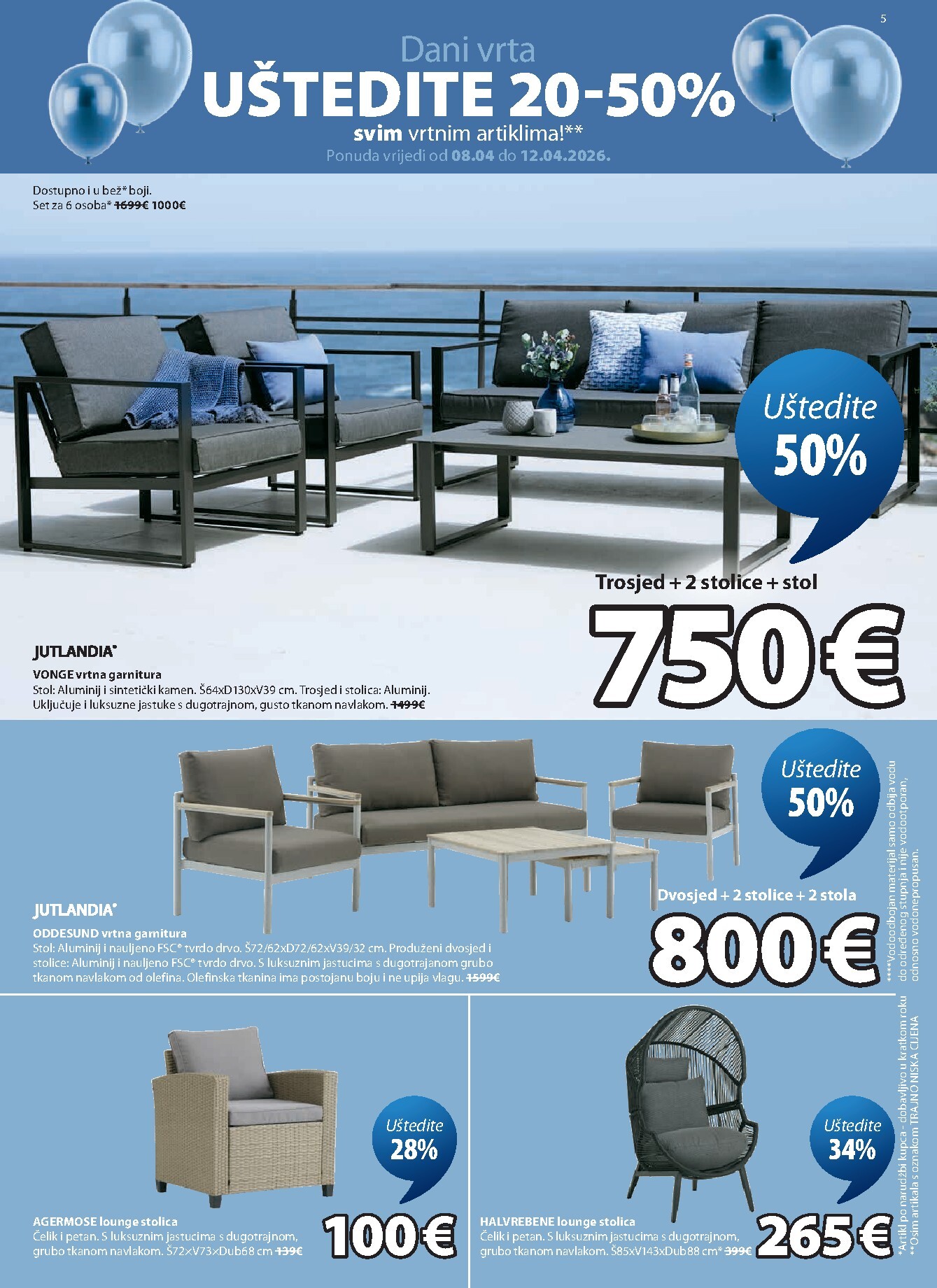 jysk - Aktualni JYSK katalog vrijedi od srijede 08.04.2026 do nedjelje 17.05.2026 - page: 5