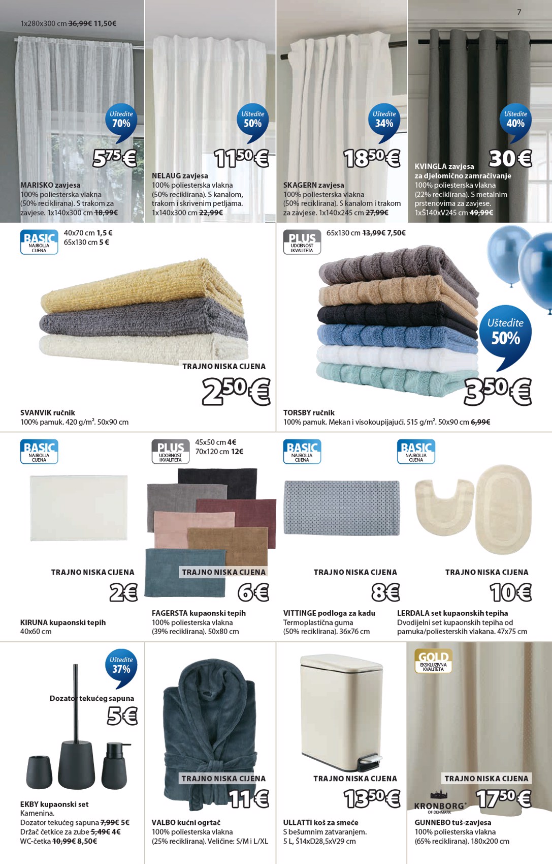 jysk - Aktualni JYSK katalog vrijedi od srijede 15.04.2026 do nedjelje 17.05.2026 - page: 7