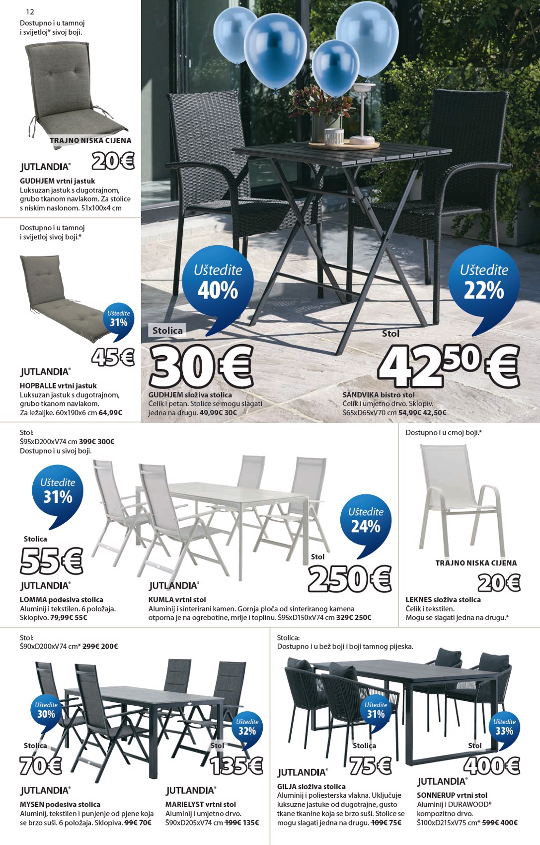 jysk - Aktualni JYSK katalog vrijedi od srijede 15.04.2026 do nedjelje 17.05.2026 - page: 12