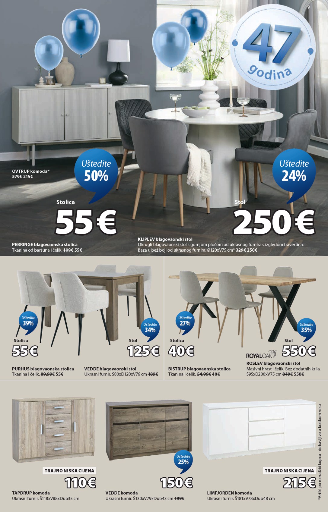 jysk - Aktualni JYSK katalog vrijedi od srijede 15.04.2026 do nedjelje 17.05.2026 - page: 9