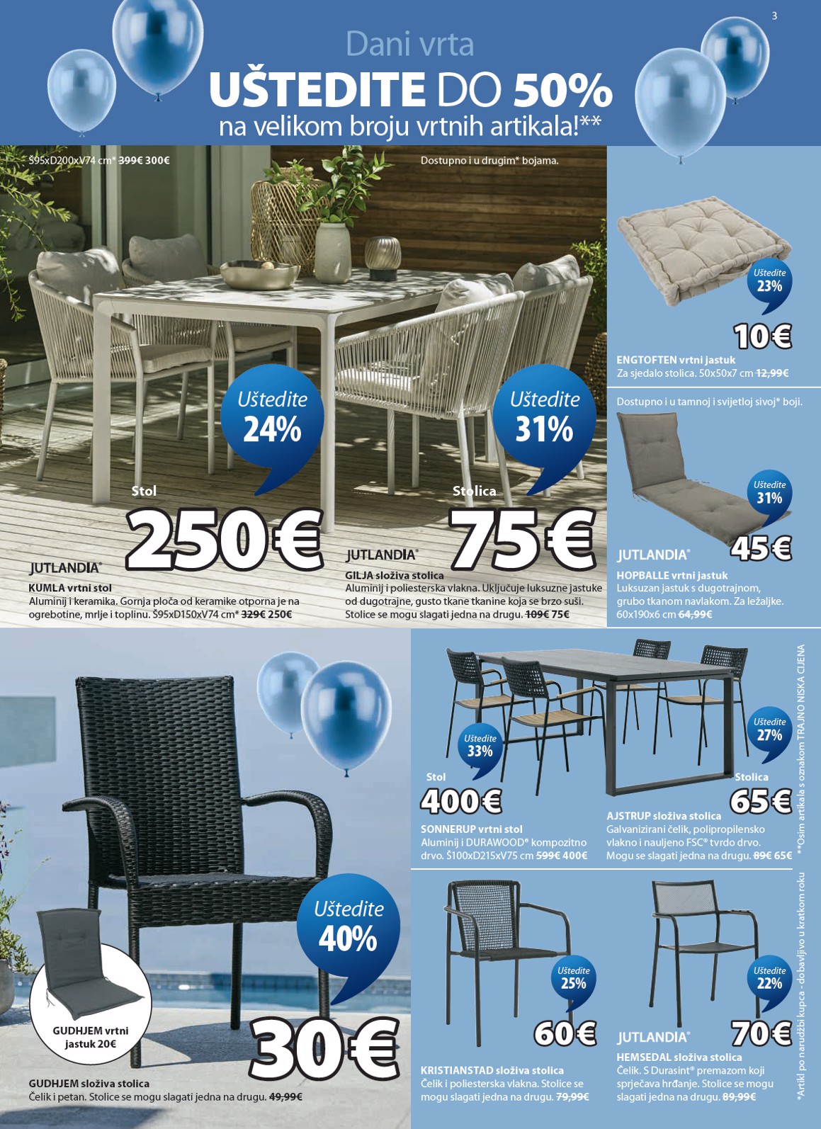 jysk - Aktualni JYSK katalog vrijedi od srijede 22.04.2026 do nedjelje 17.05.2026 - page: 3