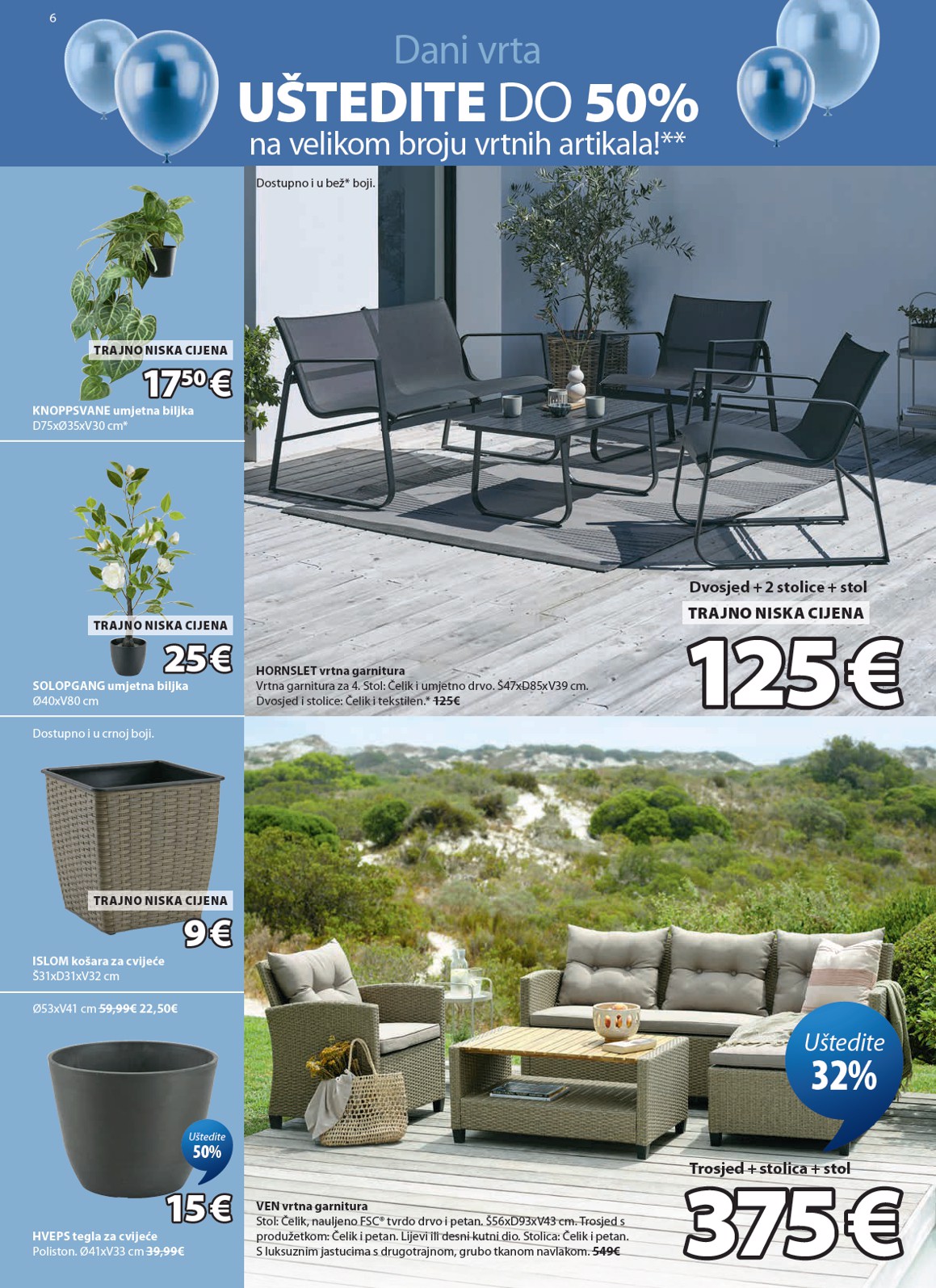 jysk - Aktualni JYSK katalog vrijedi od srijede 22.04.2026 do nedjelje 17.05.2026 - page: 6