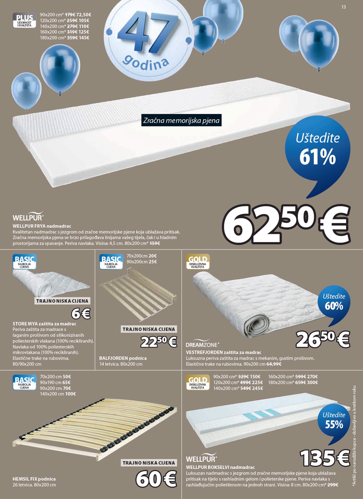 jysk - Aktualni JYSK katalog vrijedi od srijede 22.04.2026 do nedjelje 17.05.2026 - page: 13