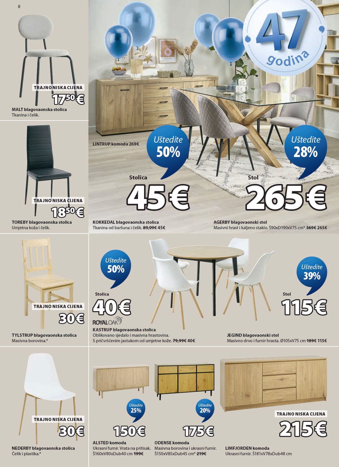 jysk - Aktualni JYSK katalog vrijedi od srijede 22.04.2026 do nedjelje 17.05.2026 - page: 8