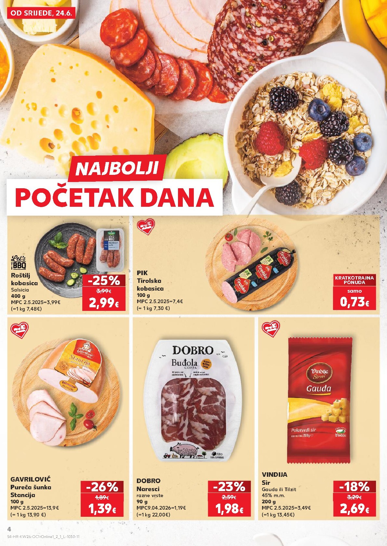 kaufland - Novi Kaufland - Ti si naš broj 1 katalog od srijede, 24.06.2026 do utorka, 30.06.2026 - page: 4