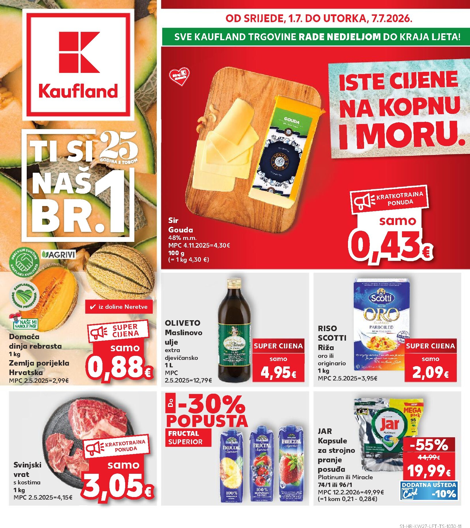 kaufland - Novi Kaufland katalog od srijede, 01.07.2026 do utorka, 07.07.2026 - page: 1