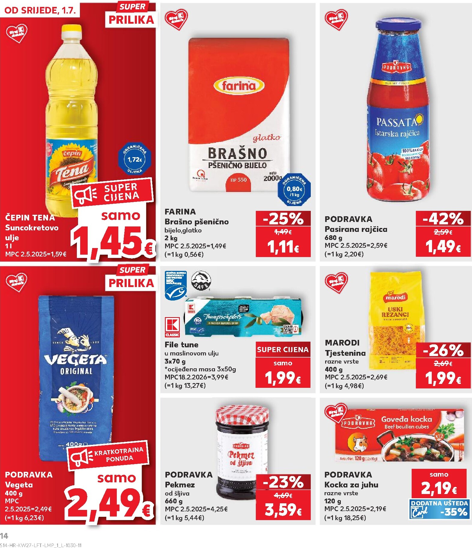 kaufland - Novi Kaufland katalog od srijede, 01.07.2026 do utorka, 07.07.2026 - page: 14